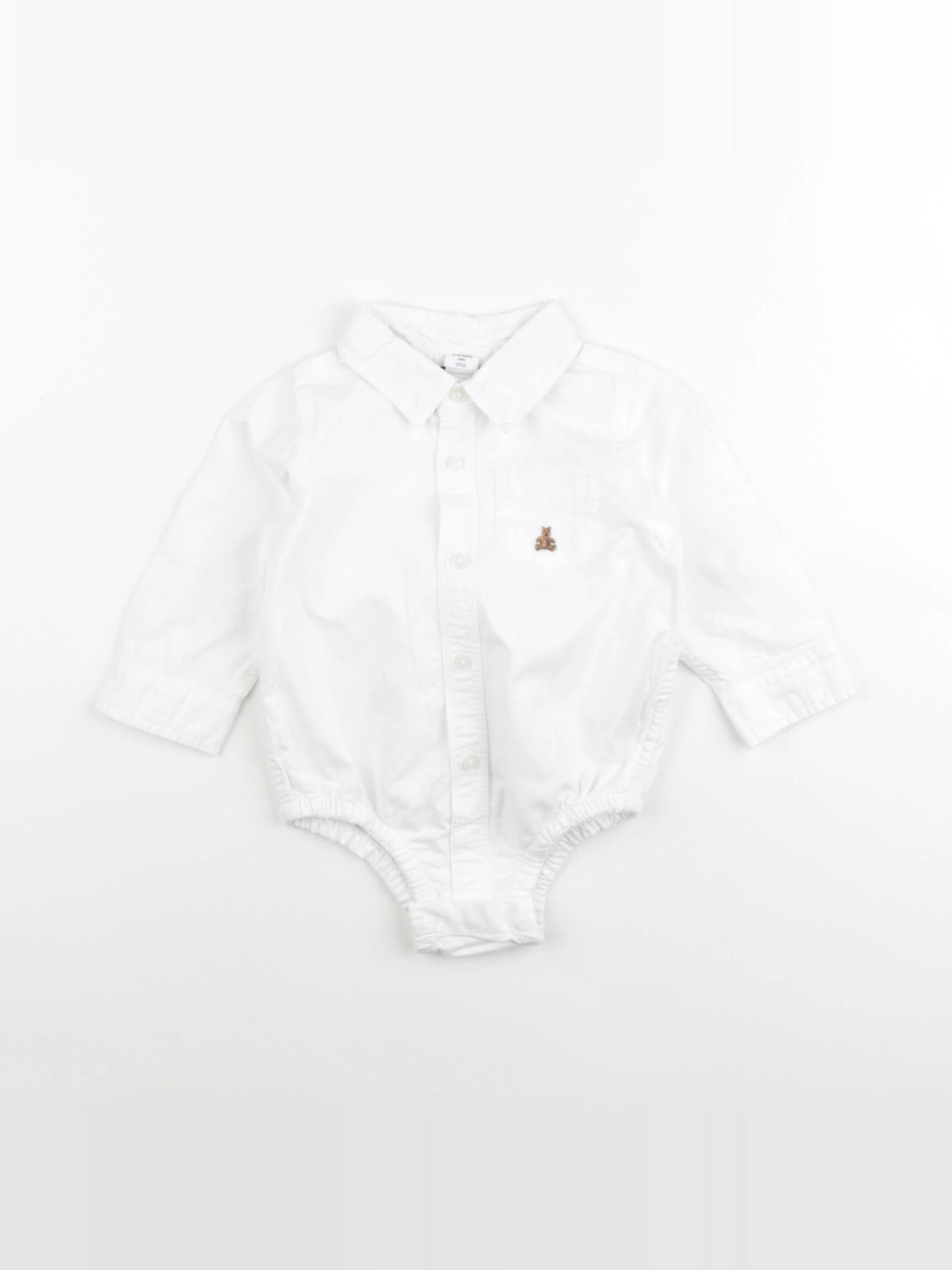 GAP - body tee-shirt blanc - 12/18 mois