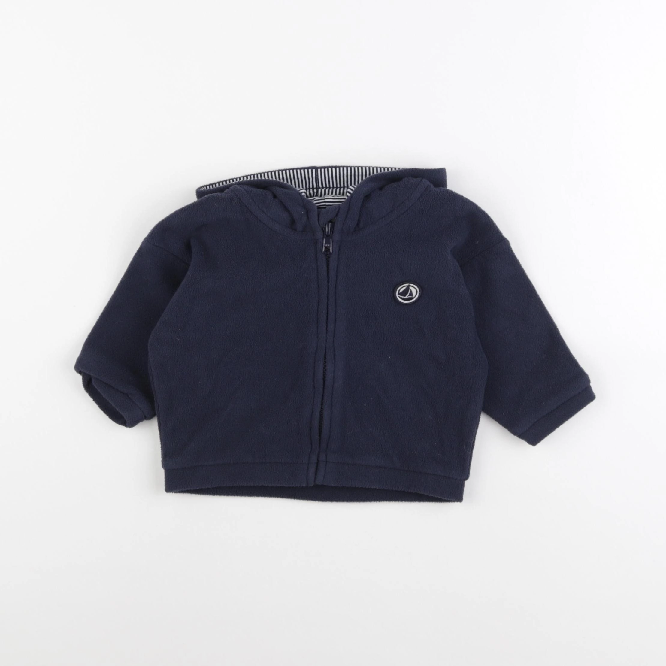 Petit Bateau - polaire bleu - 12 mois