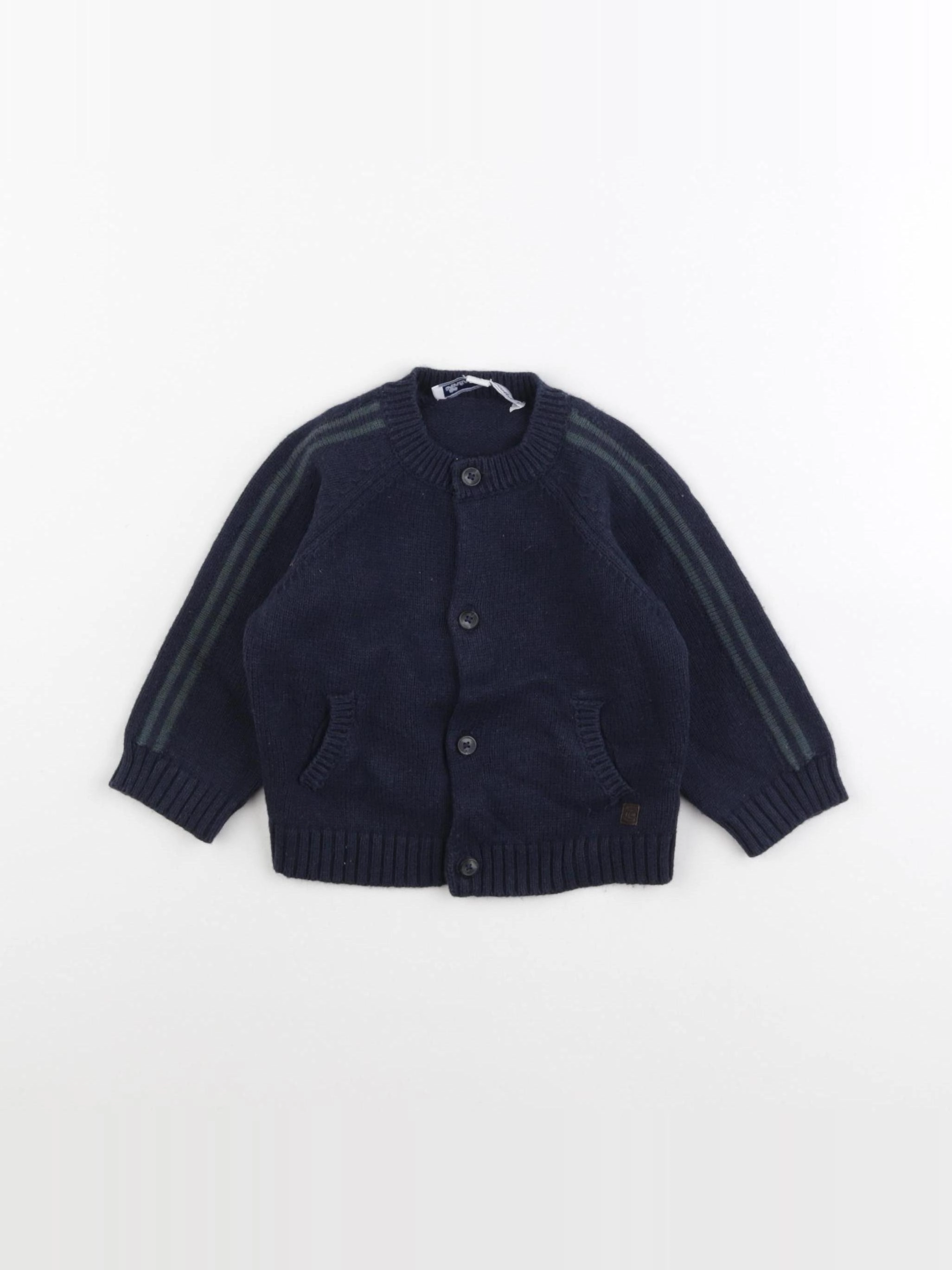 Tartine & Chocolat - gilet bleu - 1 an