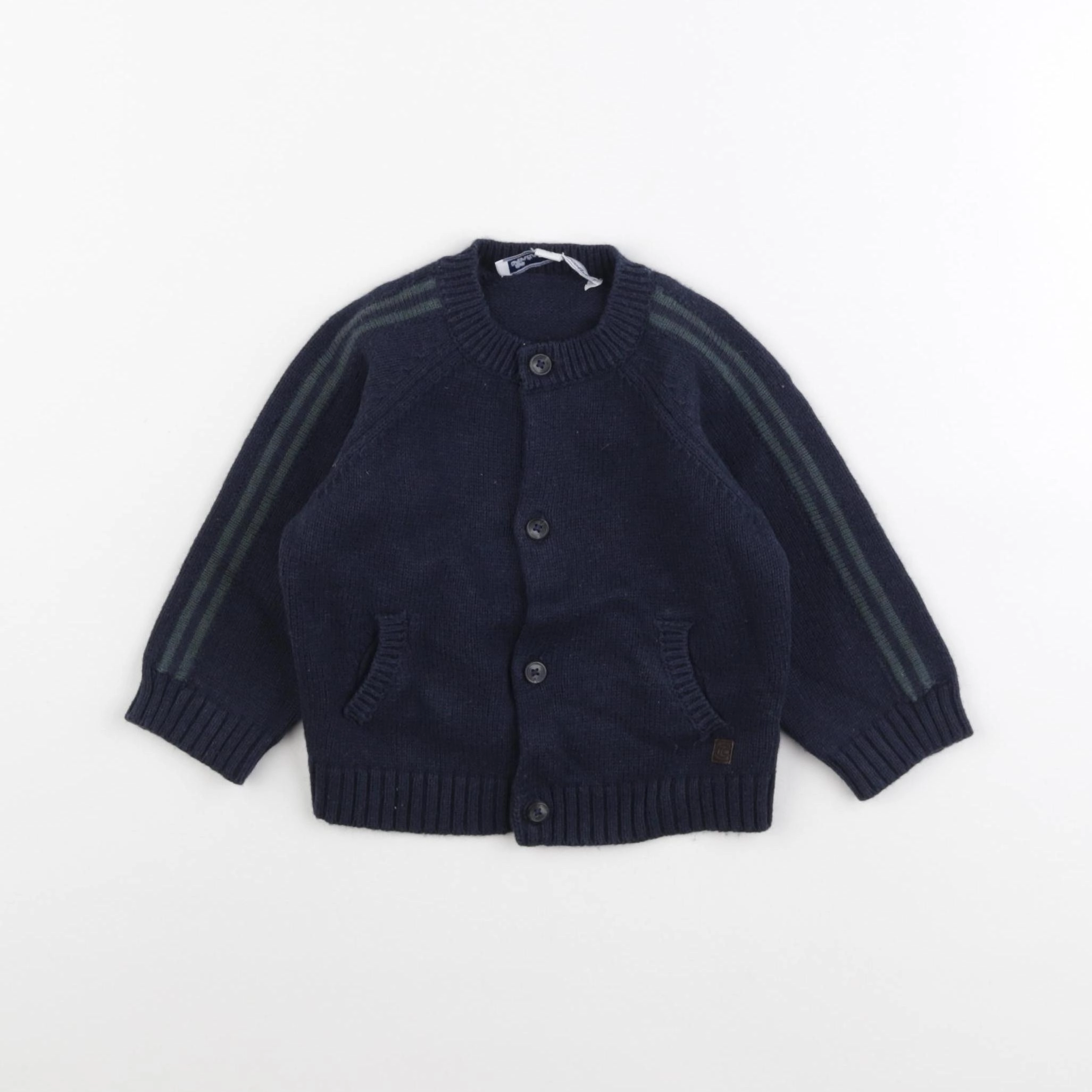 Tartine & Chocolat - gilet bleu - 1 an