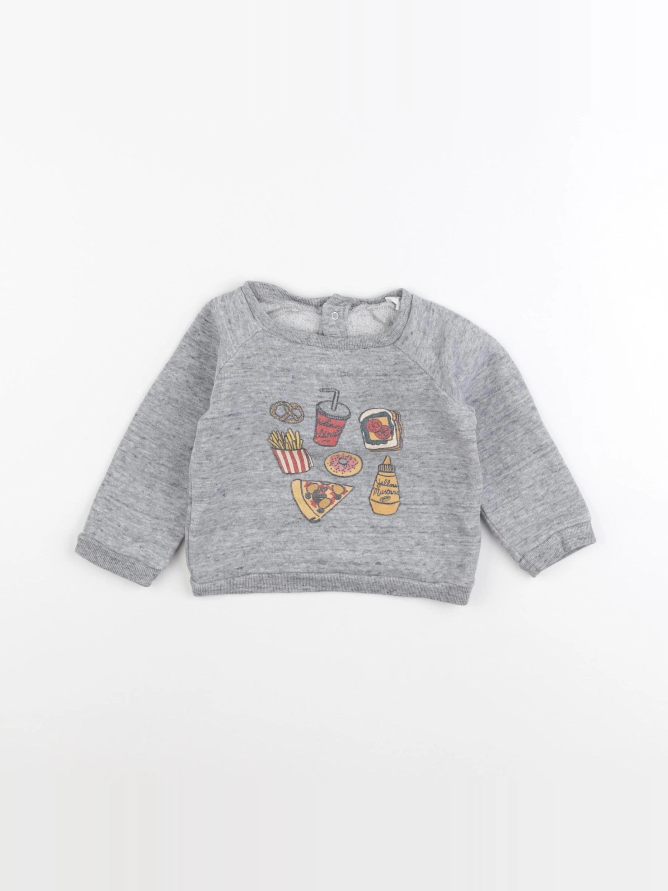 Hundred Pieces - sweat gris - 6 mois