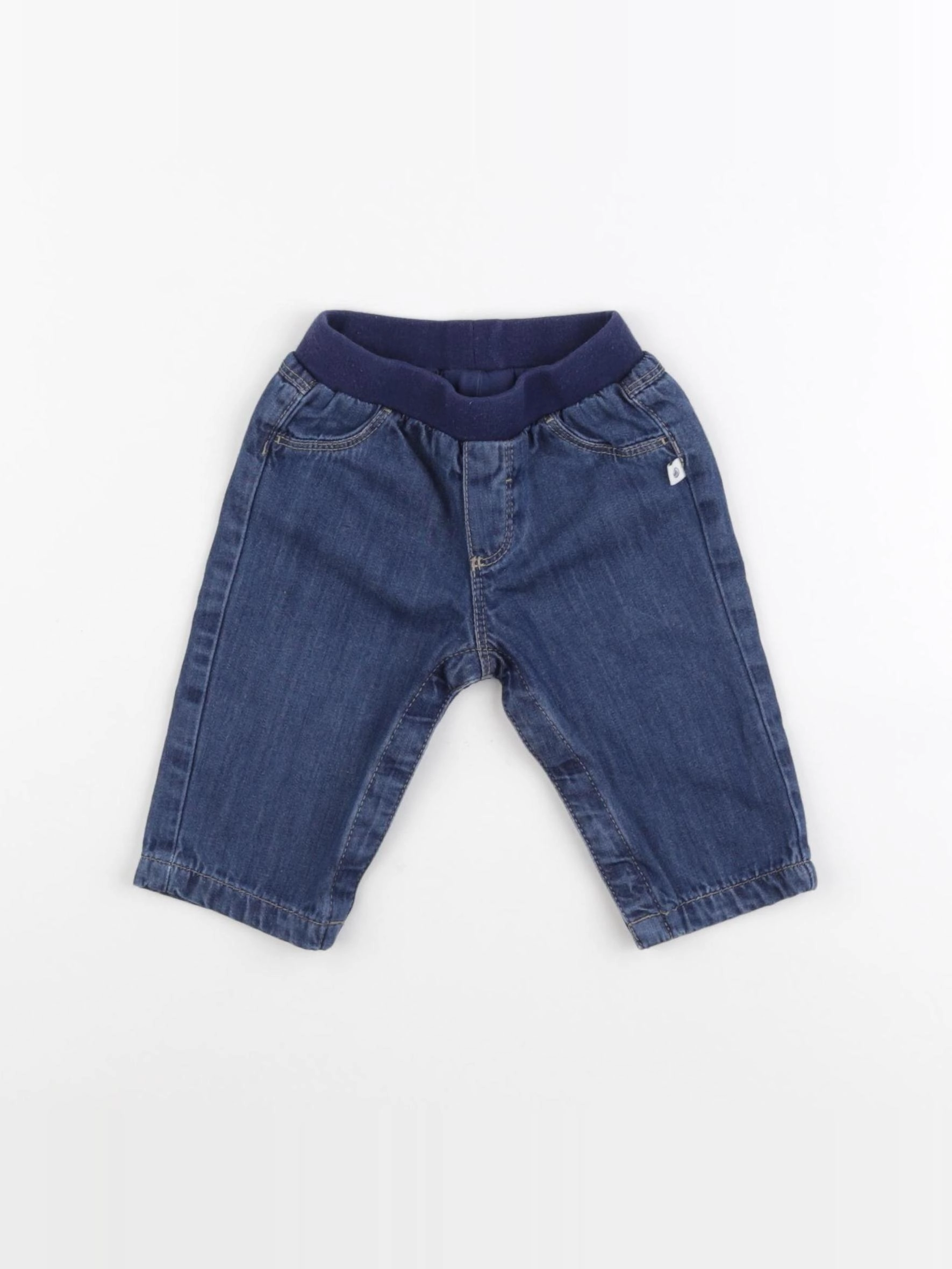 Petit Bateau - sarouel bleu - 3 mois