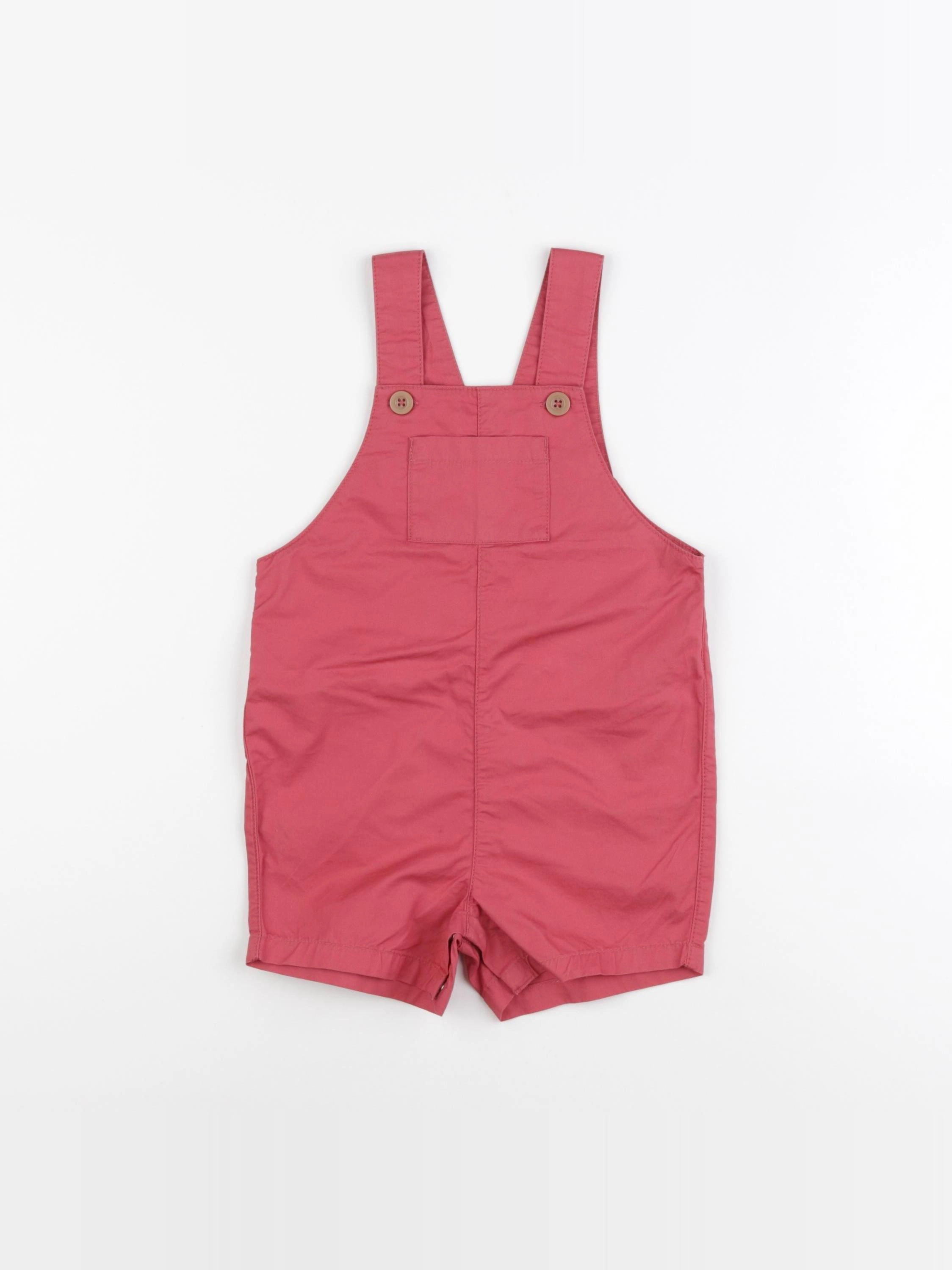 Petit Bateau - salopette rose - 12 mois