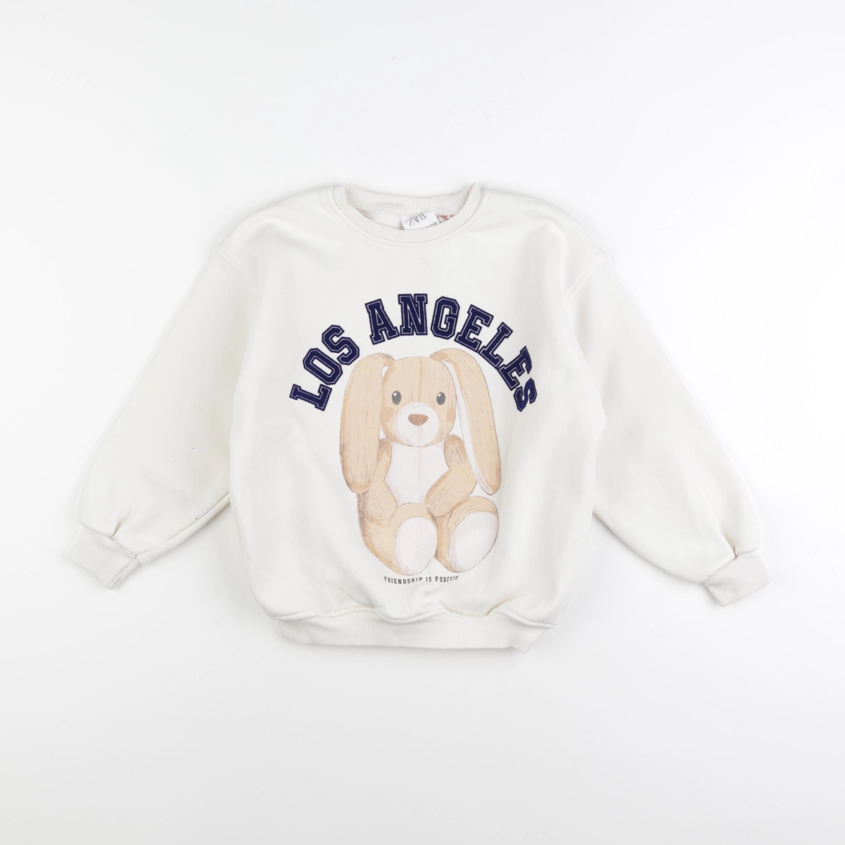 Zara - sweat blanc - 5/6 ans
