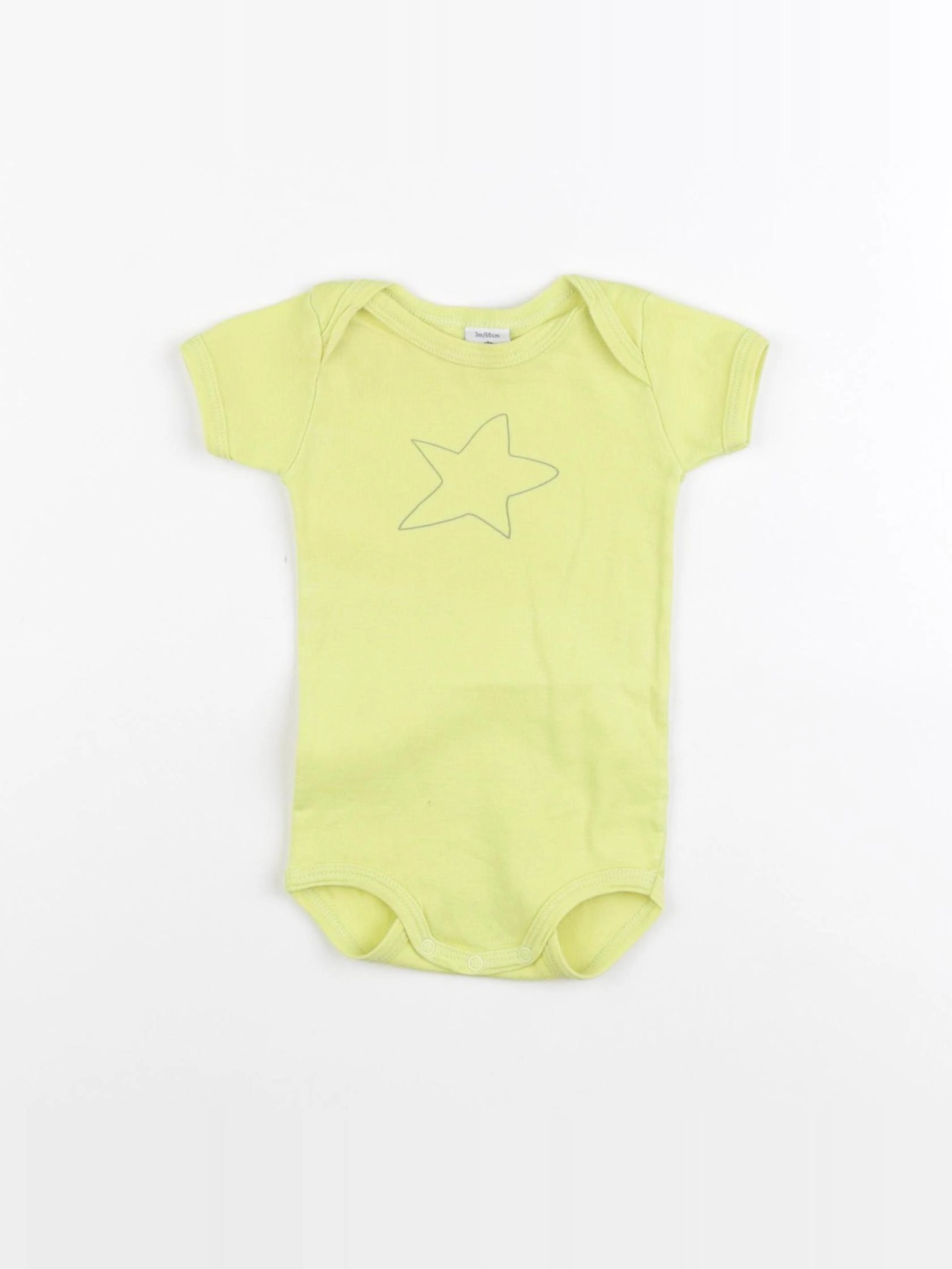 Petit Bateau - body jaune - 3 mois