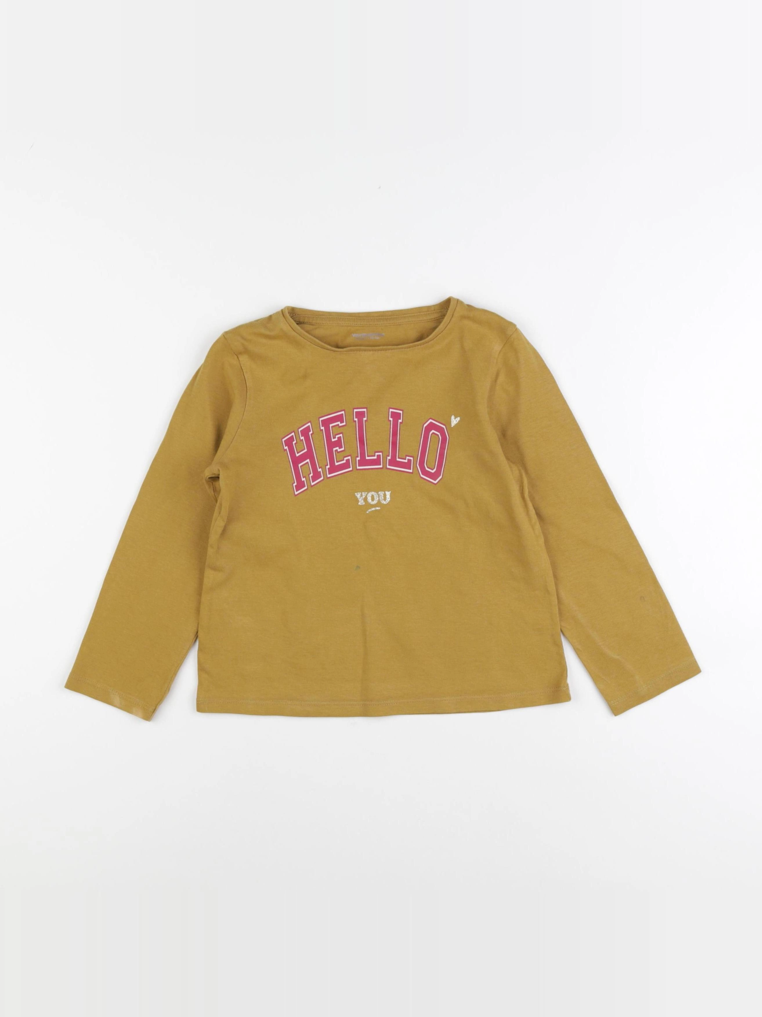 Vertbaudet - tee-shirt jaune - 6 ans