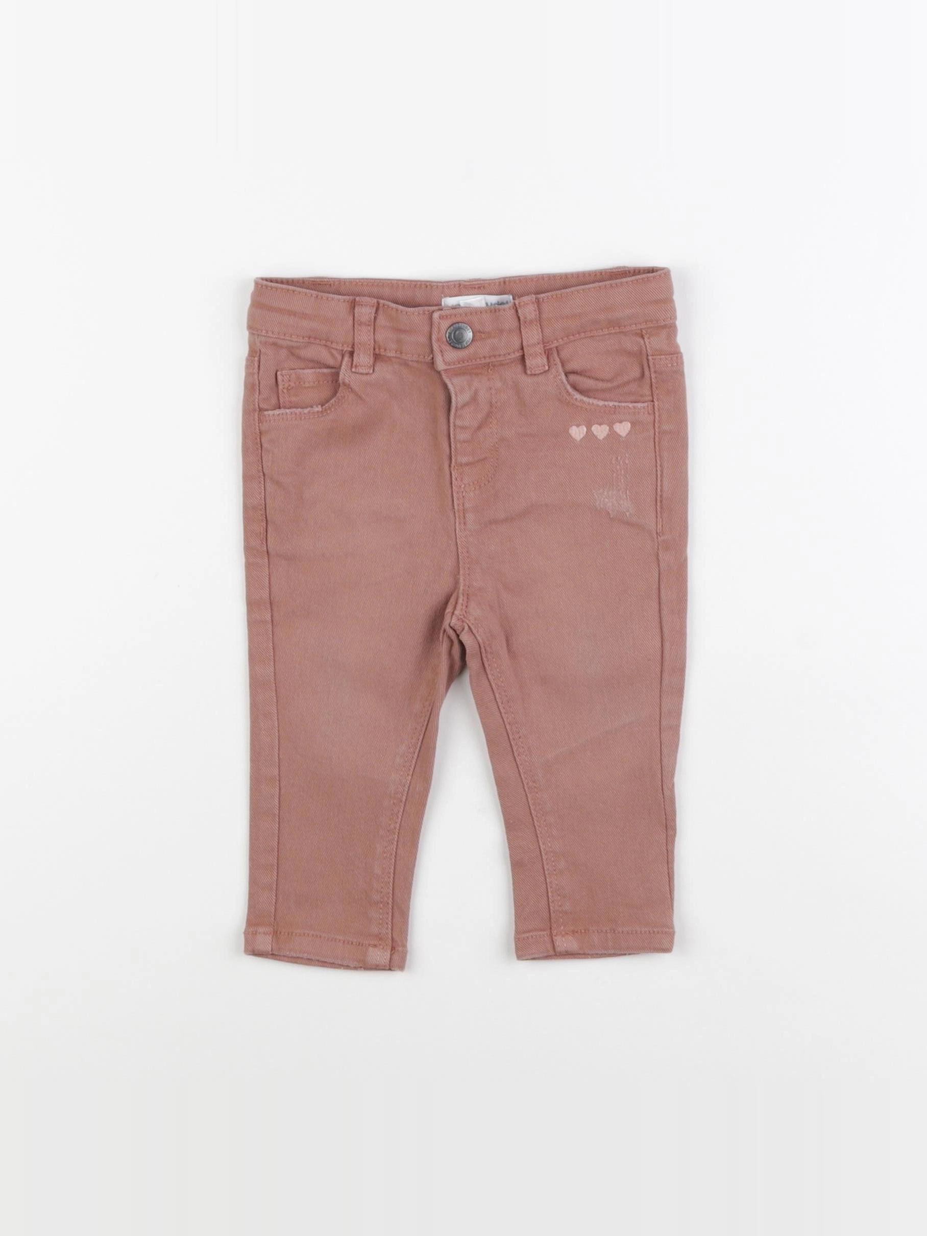 Vertbaudet - pantalon rose - 6 mois