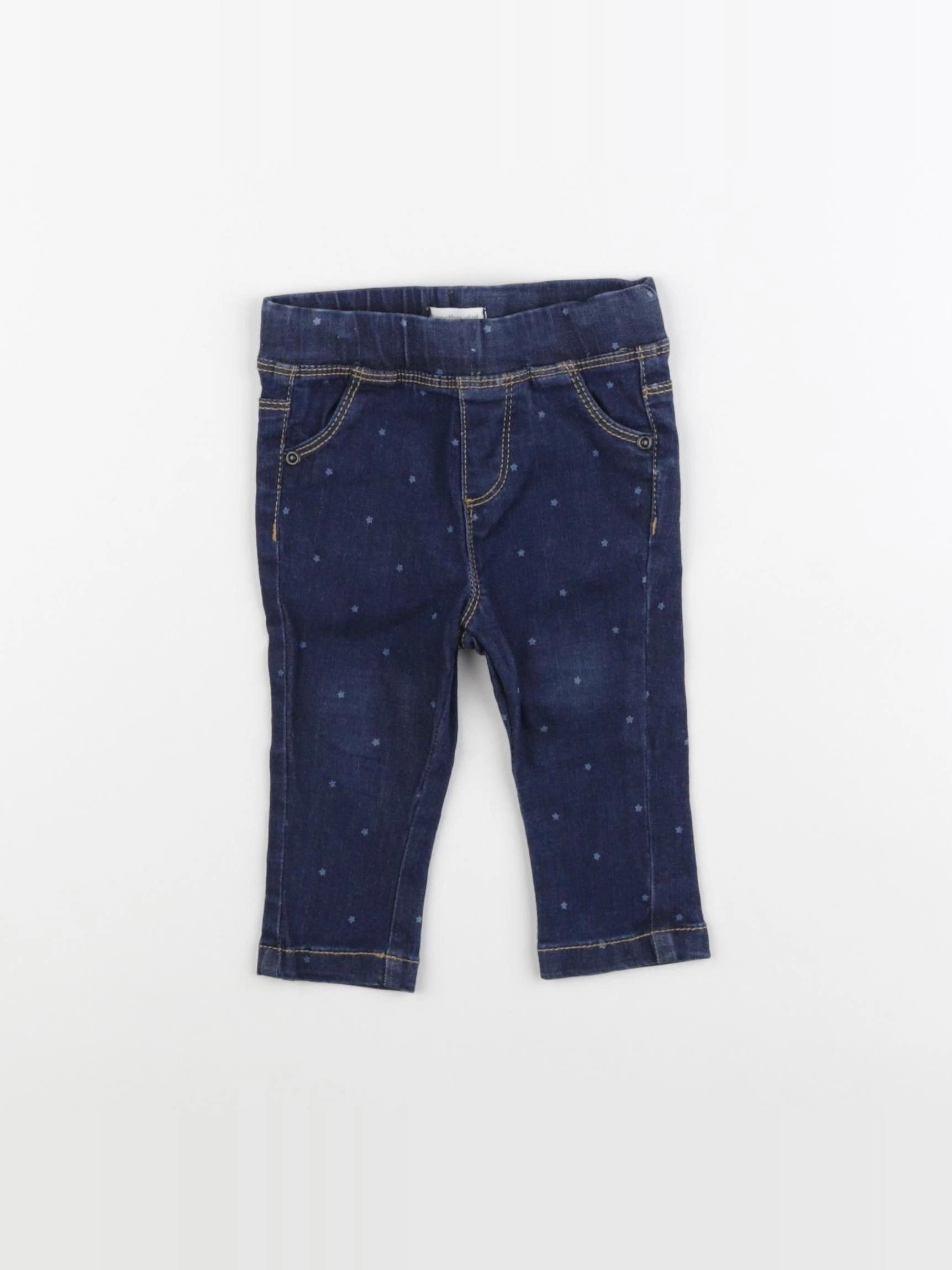 Vertbaudet - jegging bleu - 6 mois