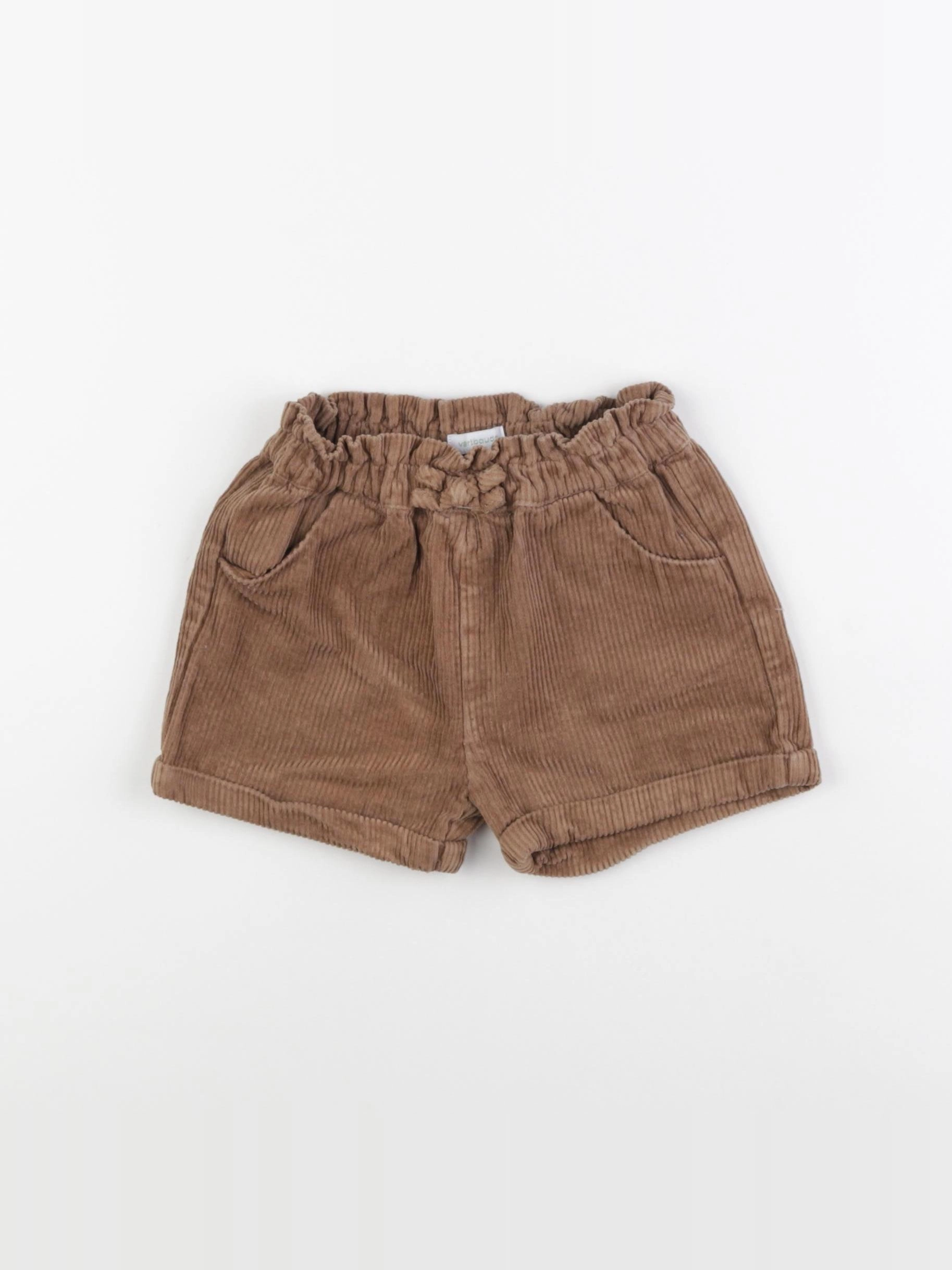 Vertbaudet - short marron - 24 mois