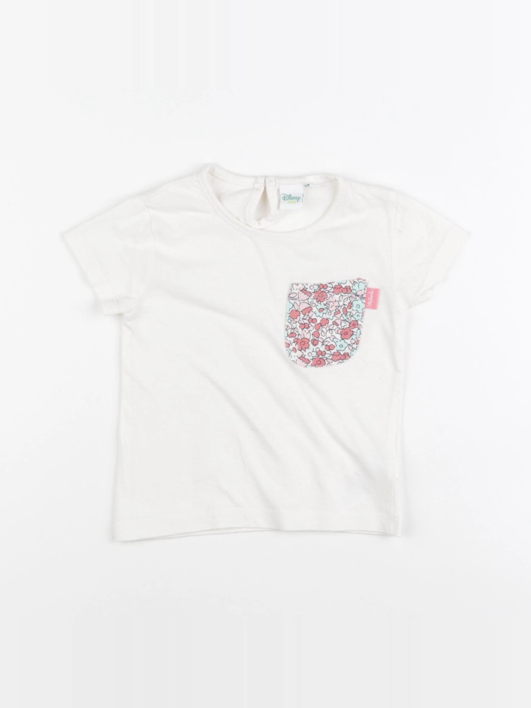 Vertbaudet - tee-shirt blanc - 12 mois