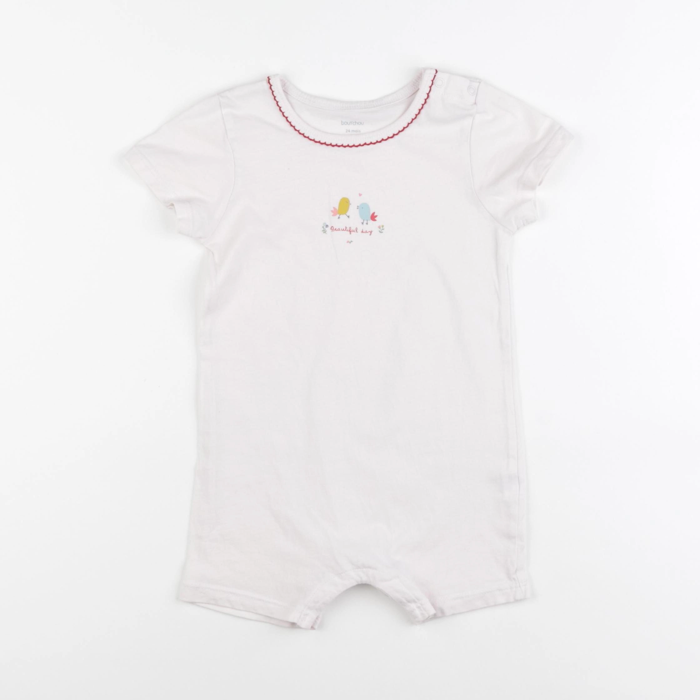Boutchou - pyjama coton rose - 24 mois