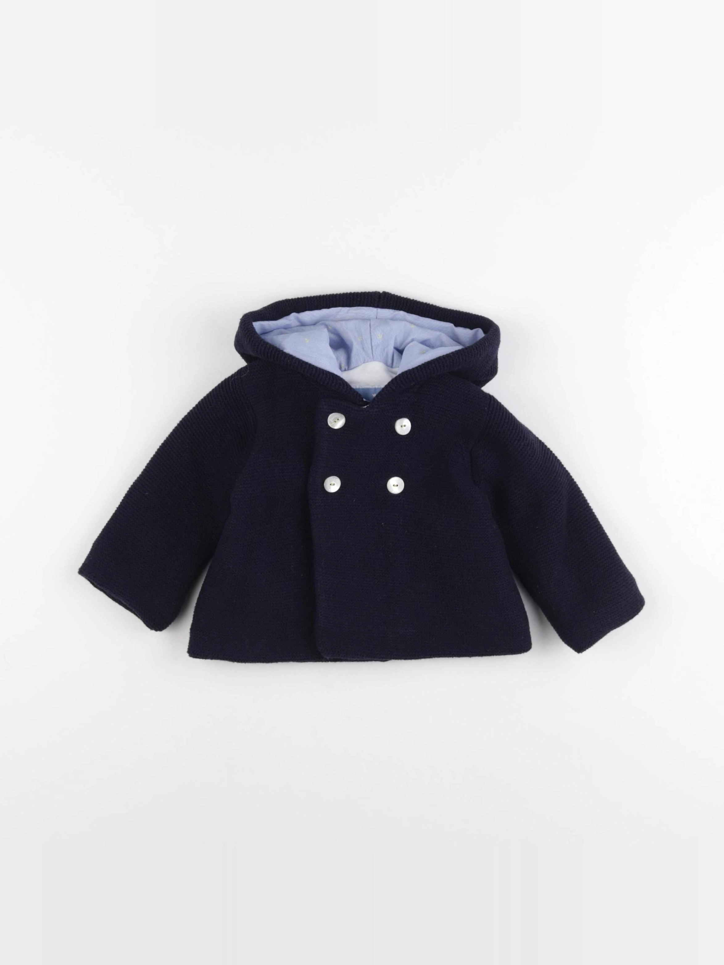 Jacadi - gilet bleu - 6 mois