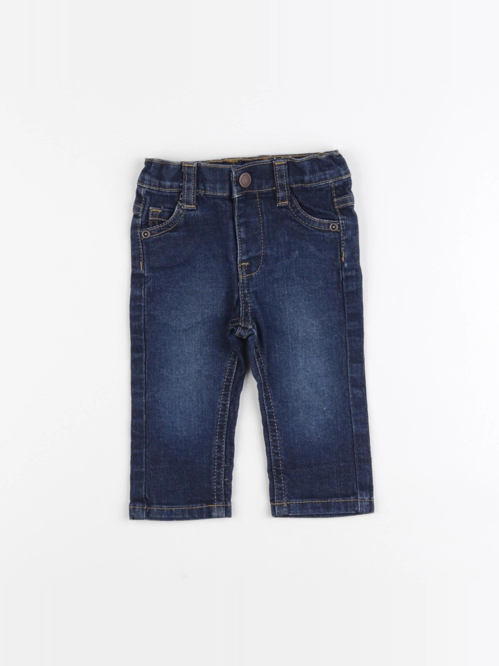 Vertbaudet - jean bleu - 3 mois