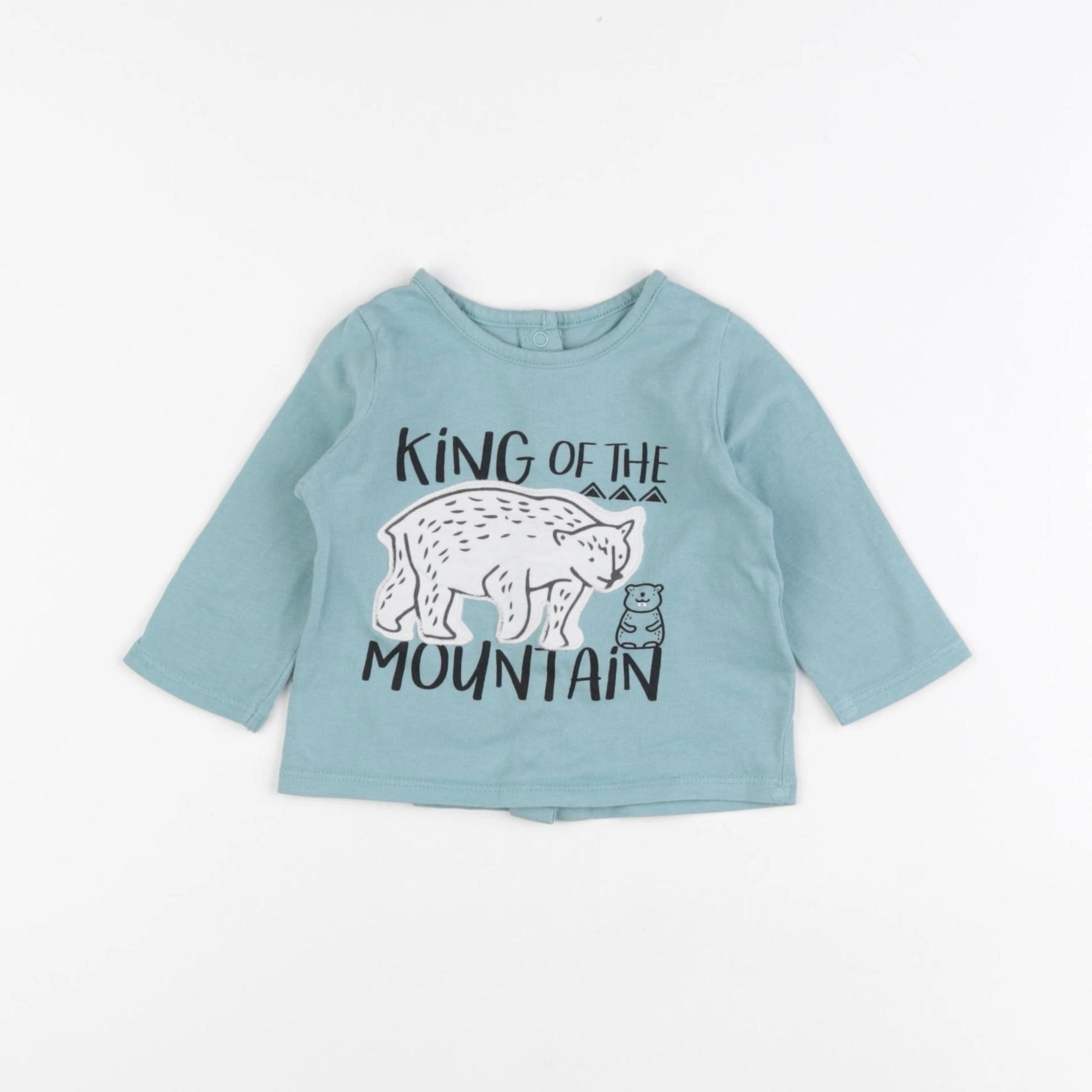 Vertbaudet - tee-shirt vert - 3 mois