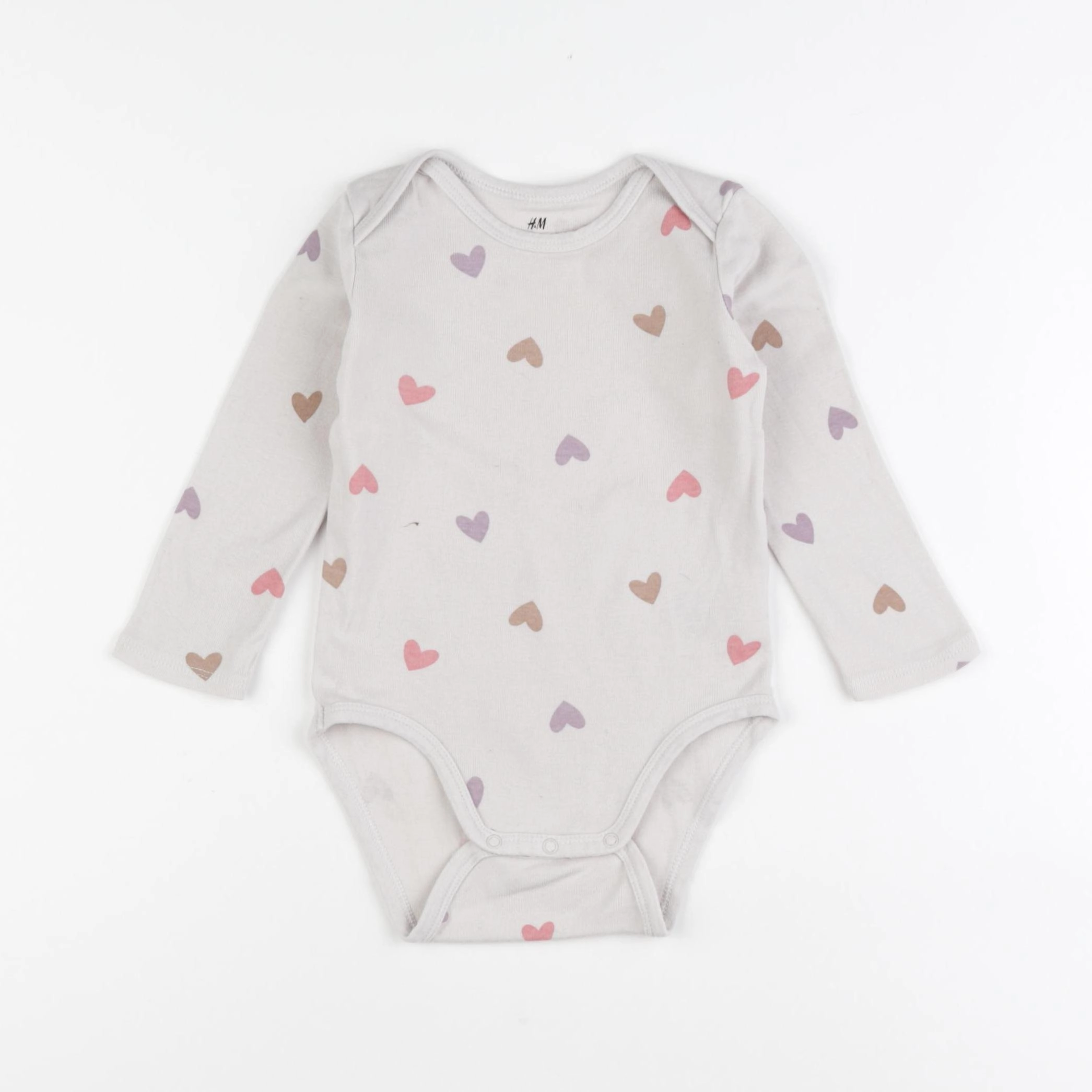 H&M - body beige - 9/12 mois