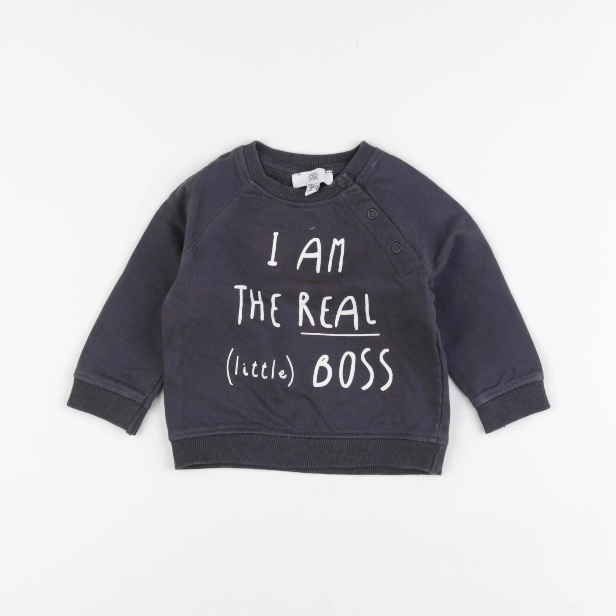 La Redoute - sweat gris - 9 mois