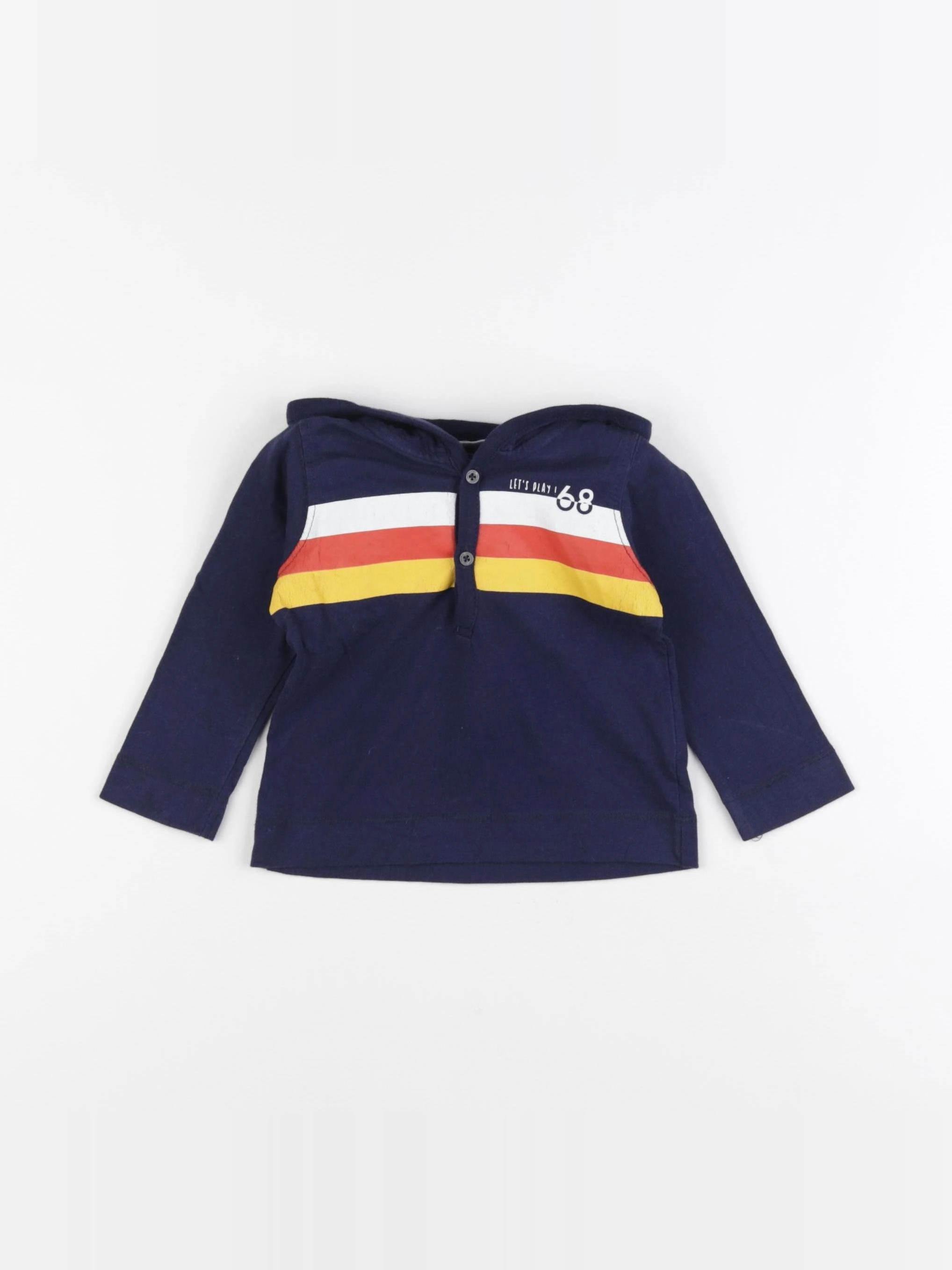 Vertbaudet - tee-shirt bleu - 9 mois