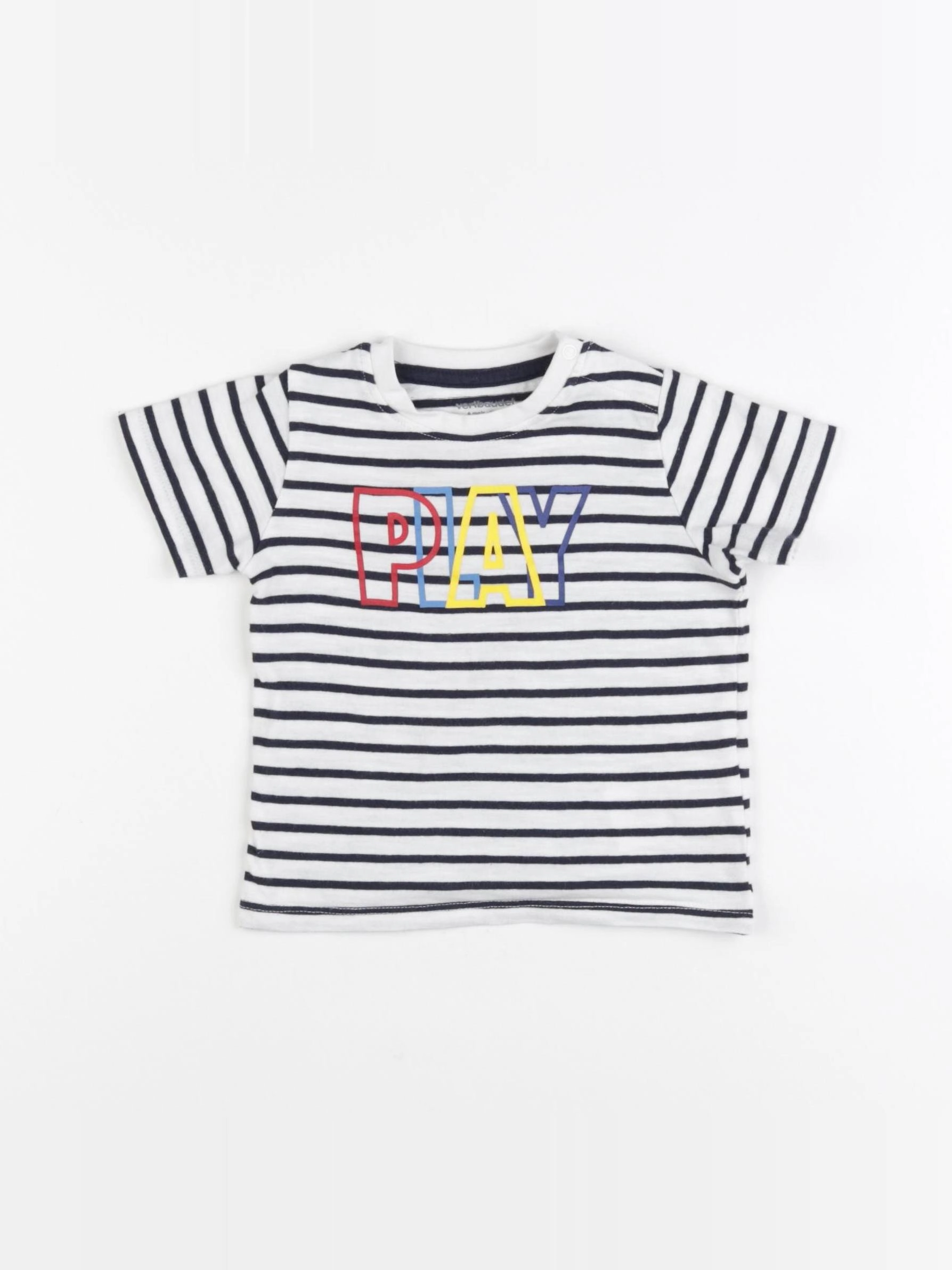 Vertbaudet - tee-shirt blanc - 6 mois