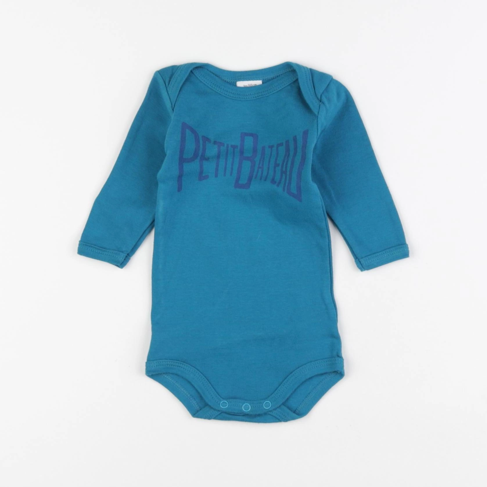 Petit Bateau - body bleu - 3 mois