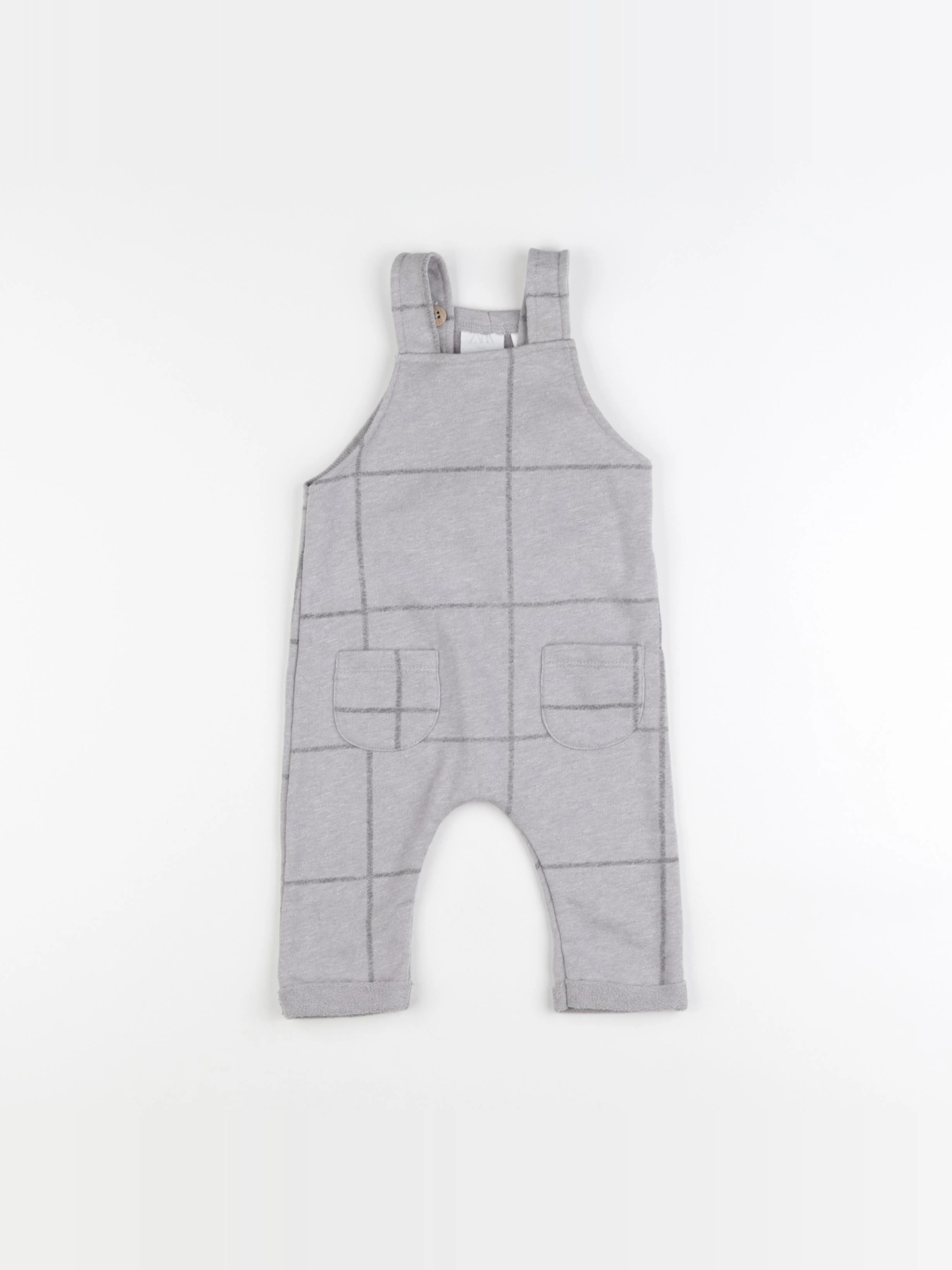 Zara - combinaison gris - 3/6 mois