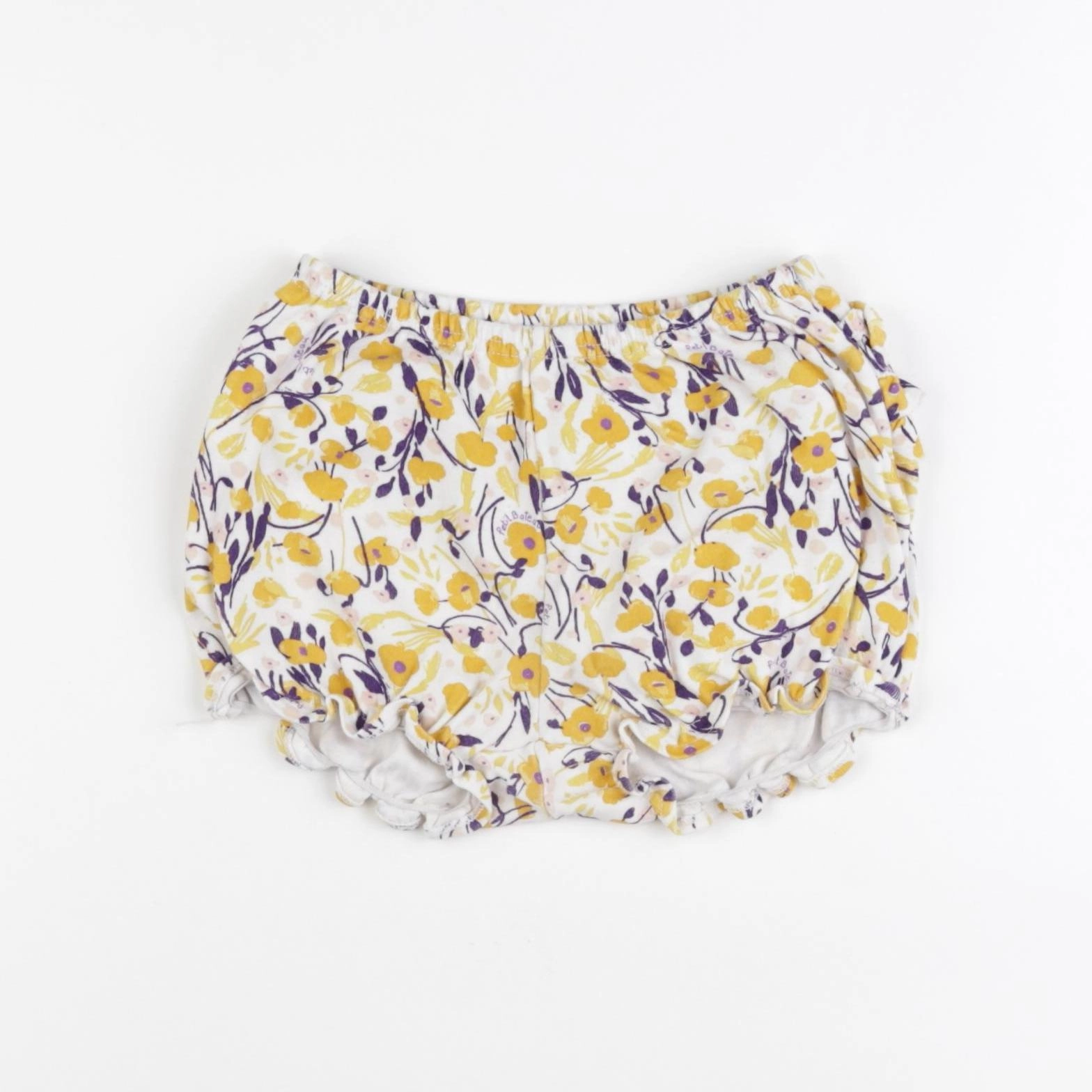 Petit Bateau - bloomer volants au dos blanc - 18 mois