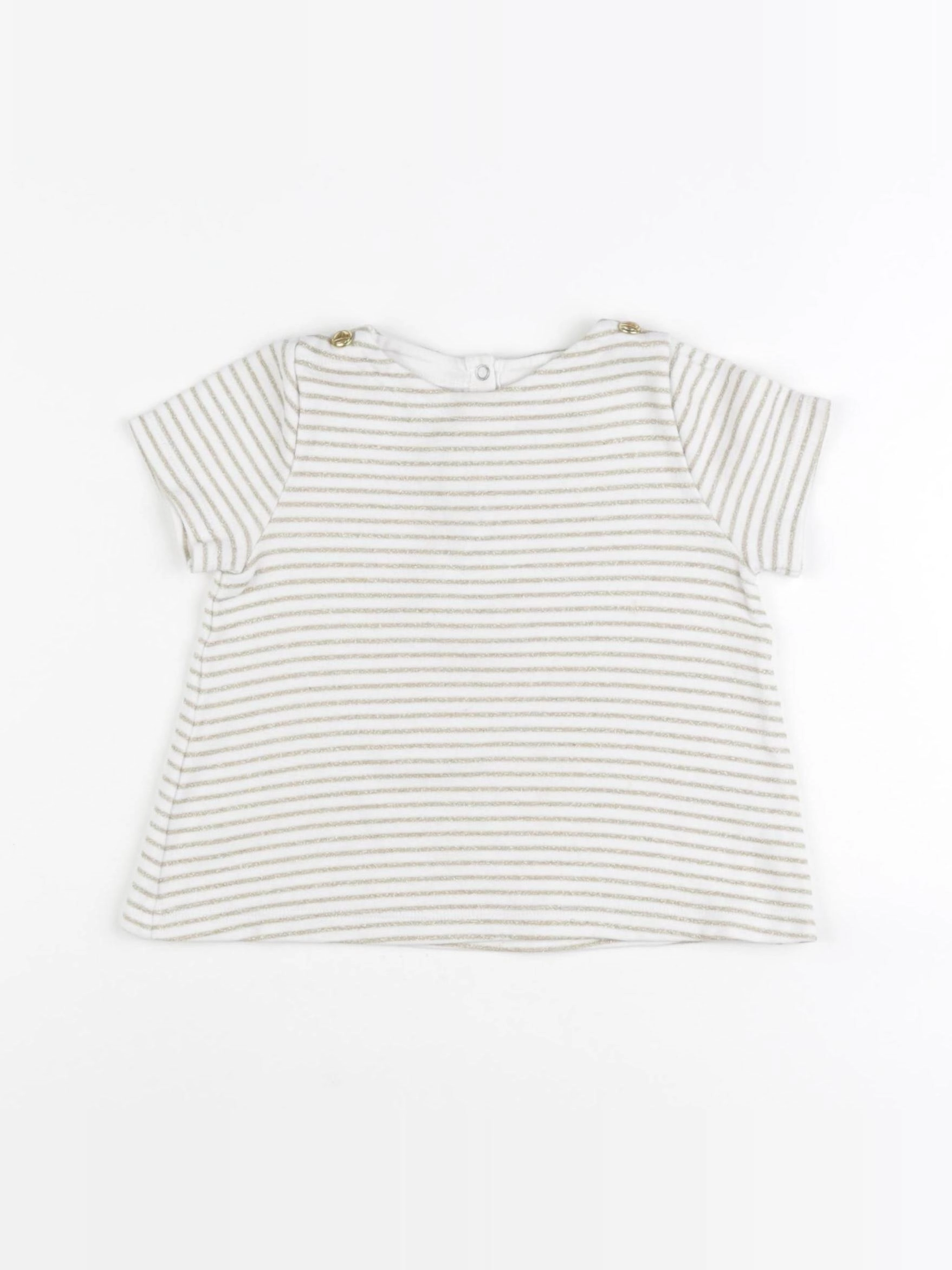 Petit Bateau - tee-shirt beige, or - 18 mois