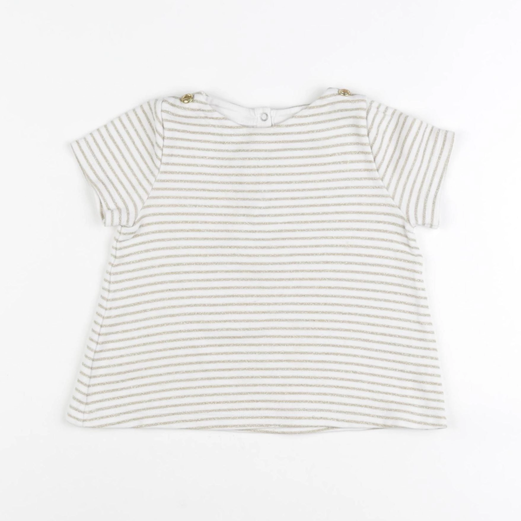 Petit Bateau - tee-shirt beige, or - 18 mois
