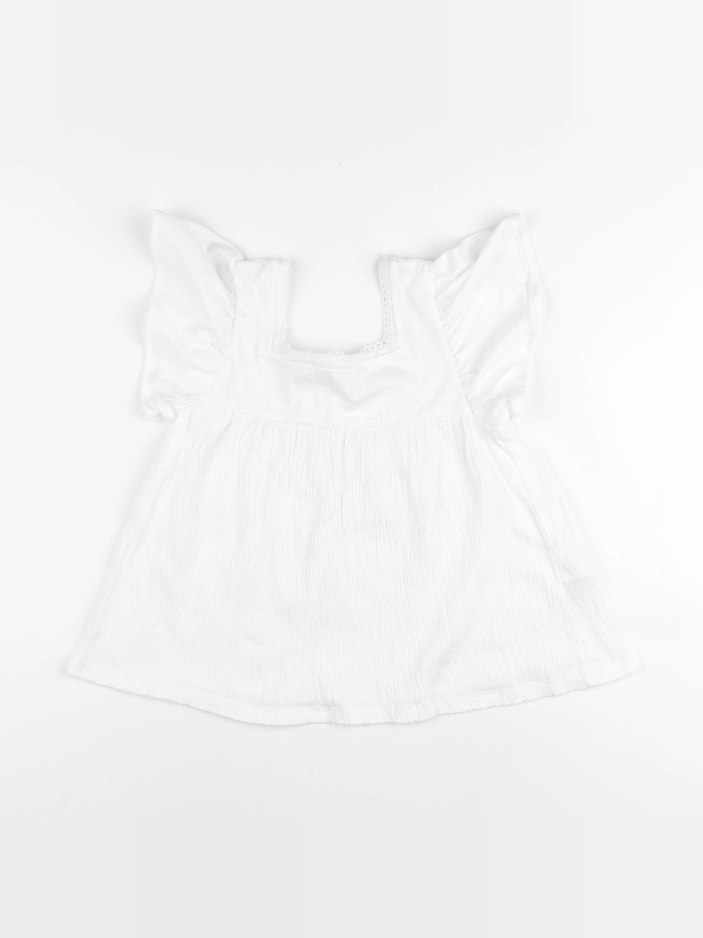 Vertbaudet - tee-shirt blanc - 8 ans