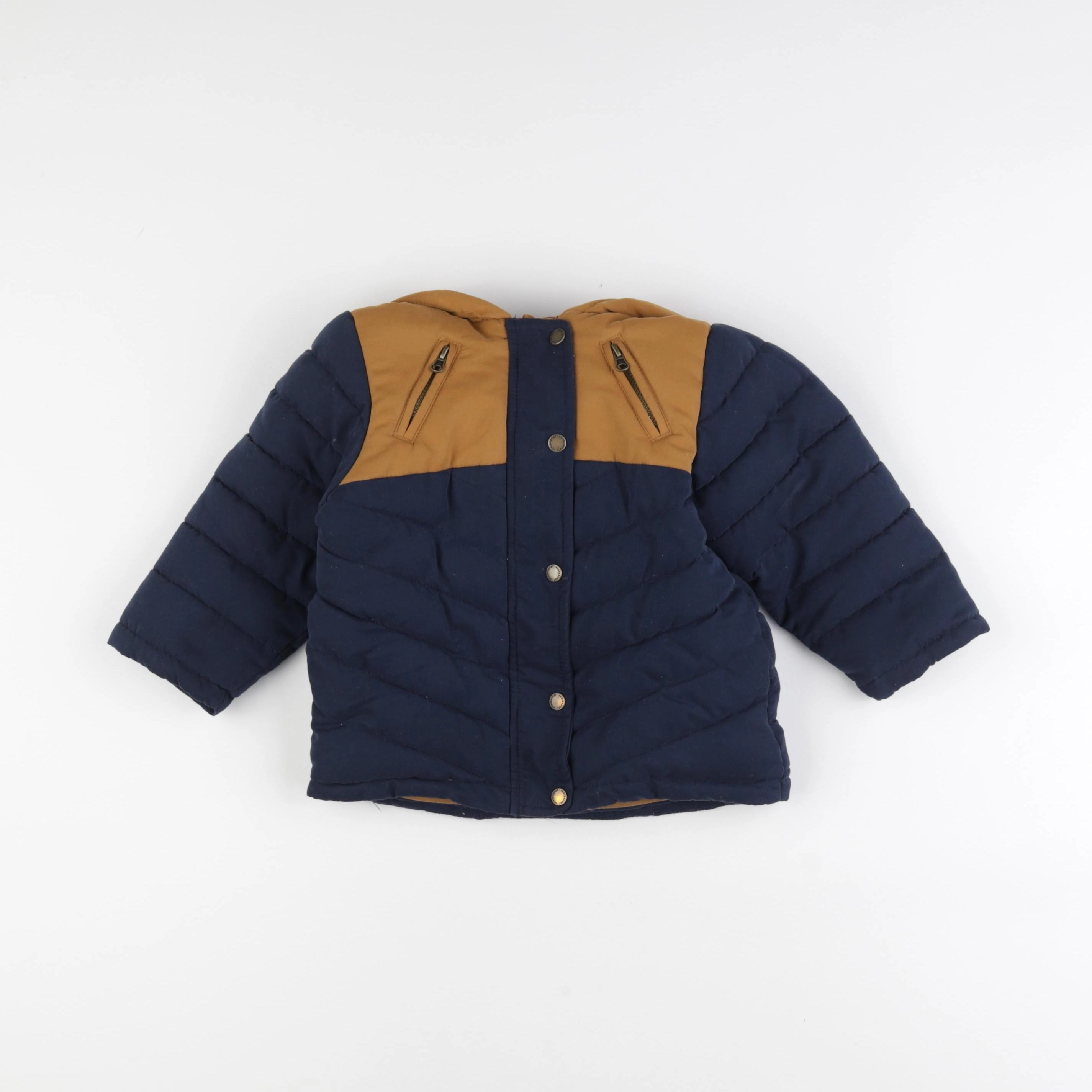 Vertbaudet - manteau bleu - 24 mois