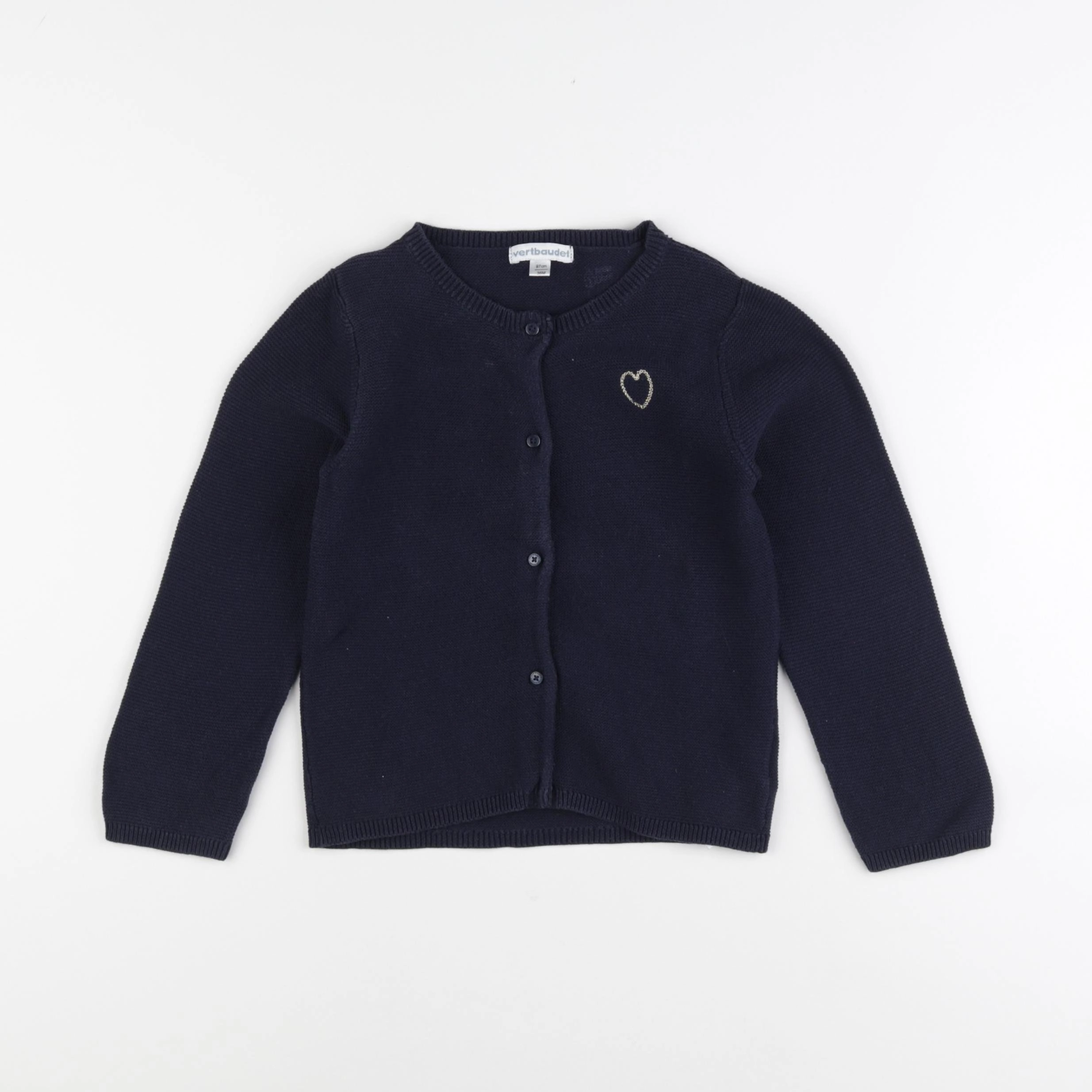 Vertbaudet - gilet bleu - 3 ans