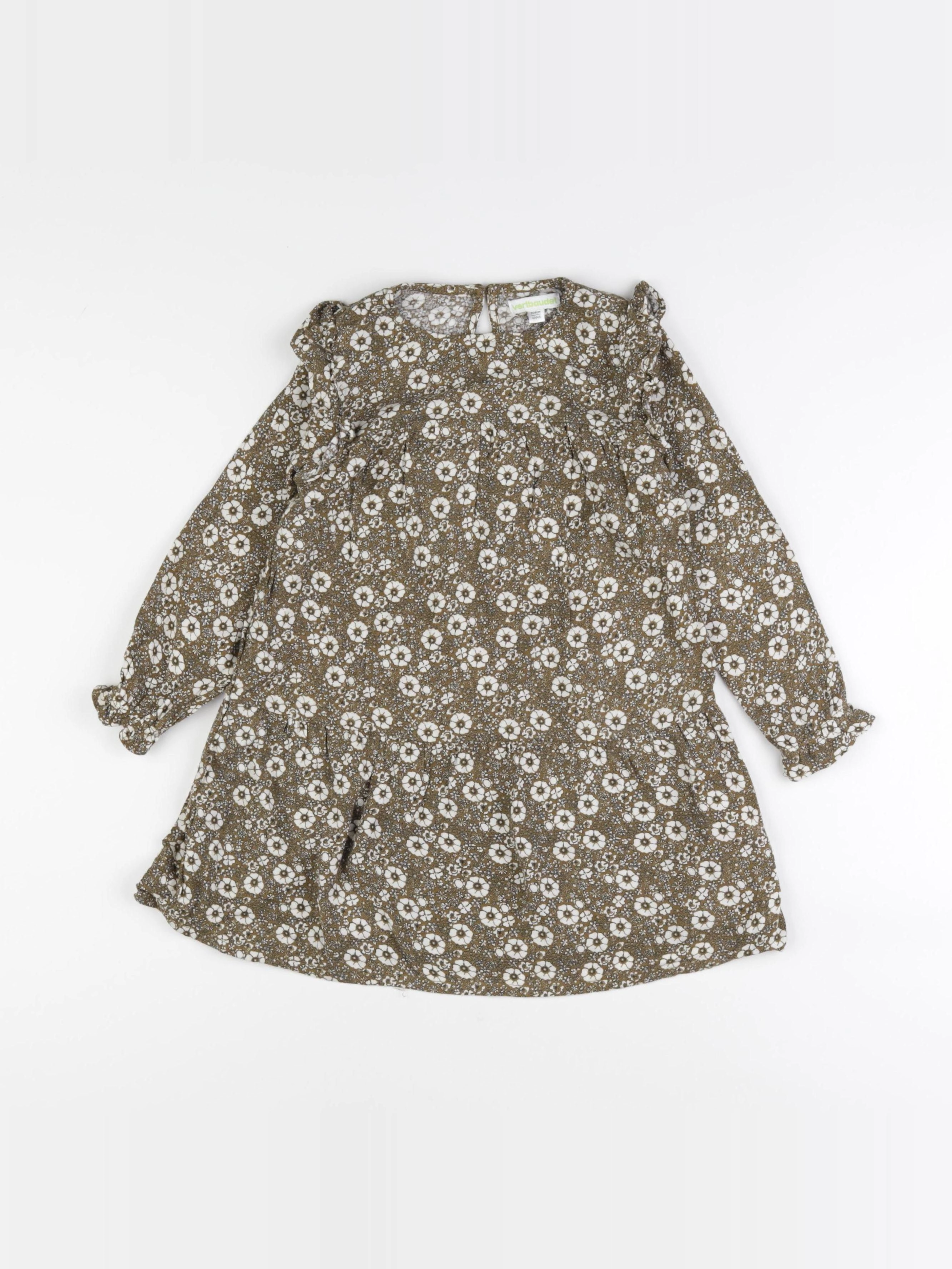 Vertbaudet - robe marron - 4 ans