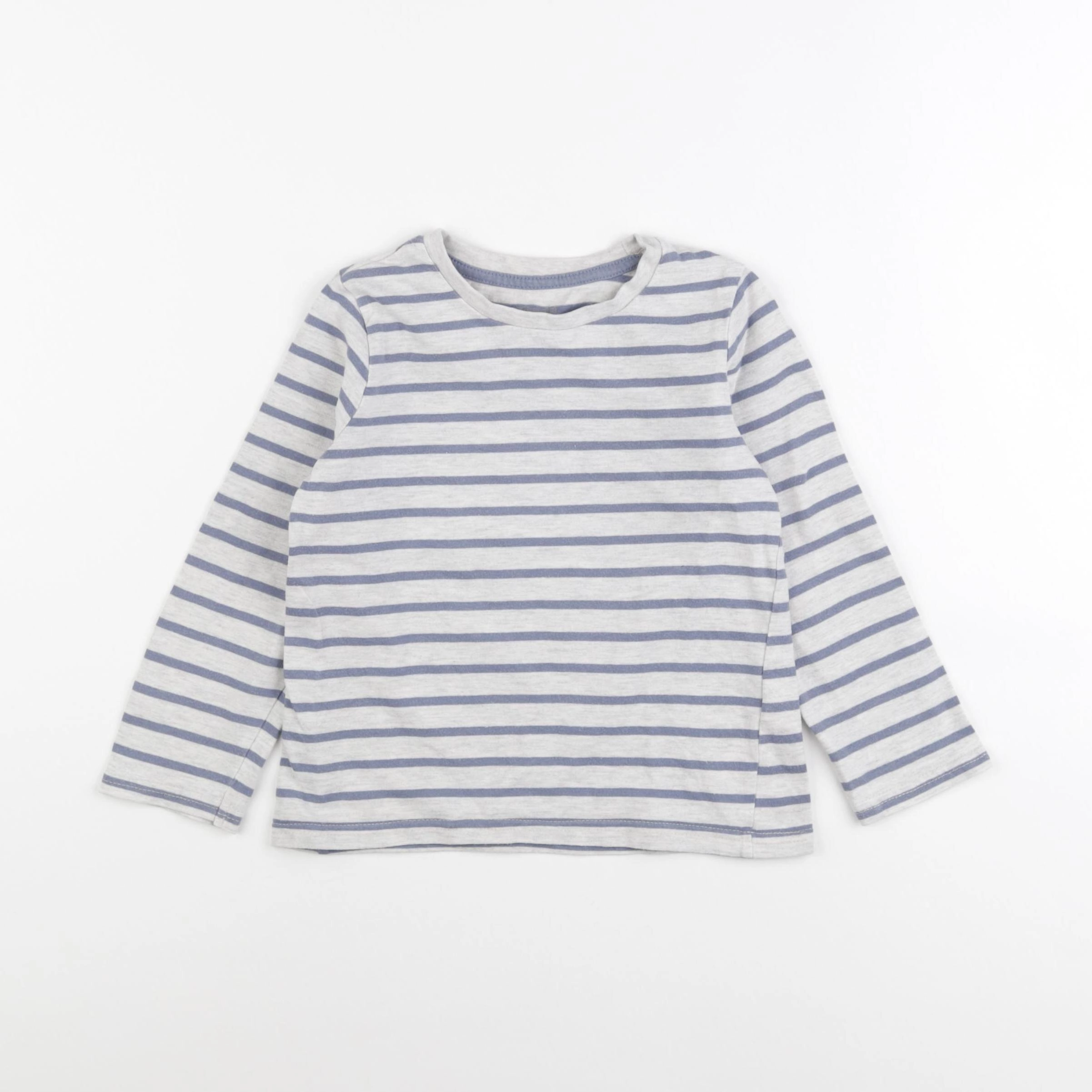 Vertbaudet - tee-shirt gris, bleu - 4 ans