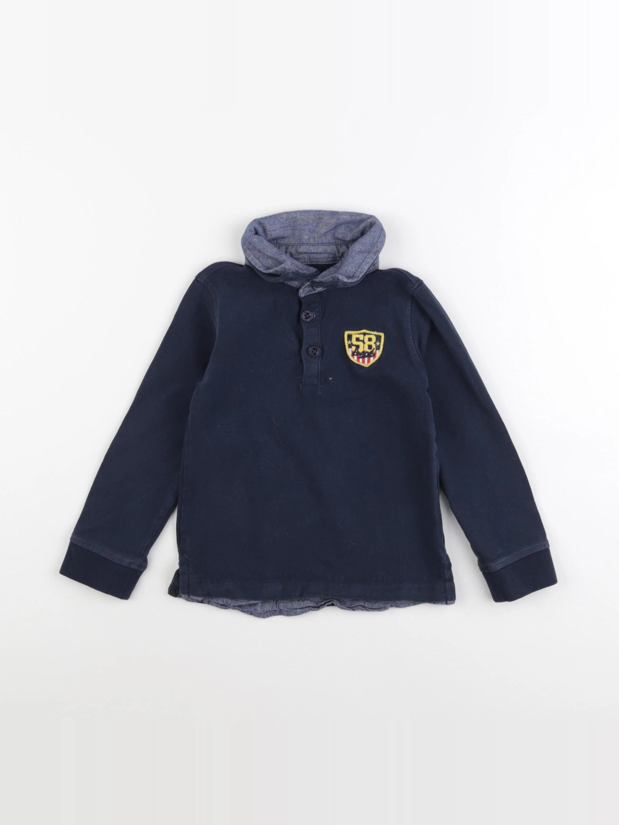 Vertbaudet - polo bleu - 5 ans