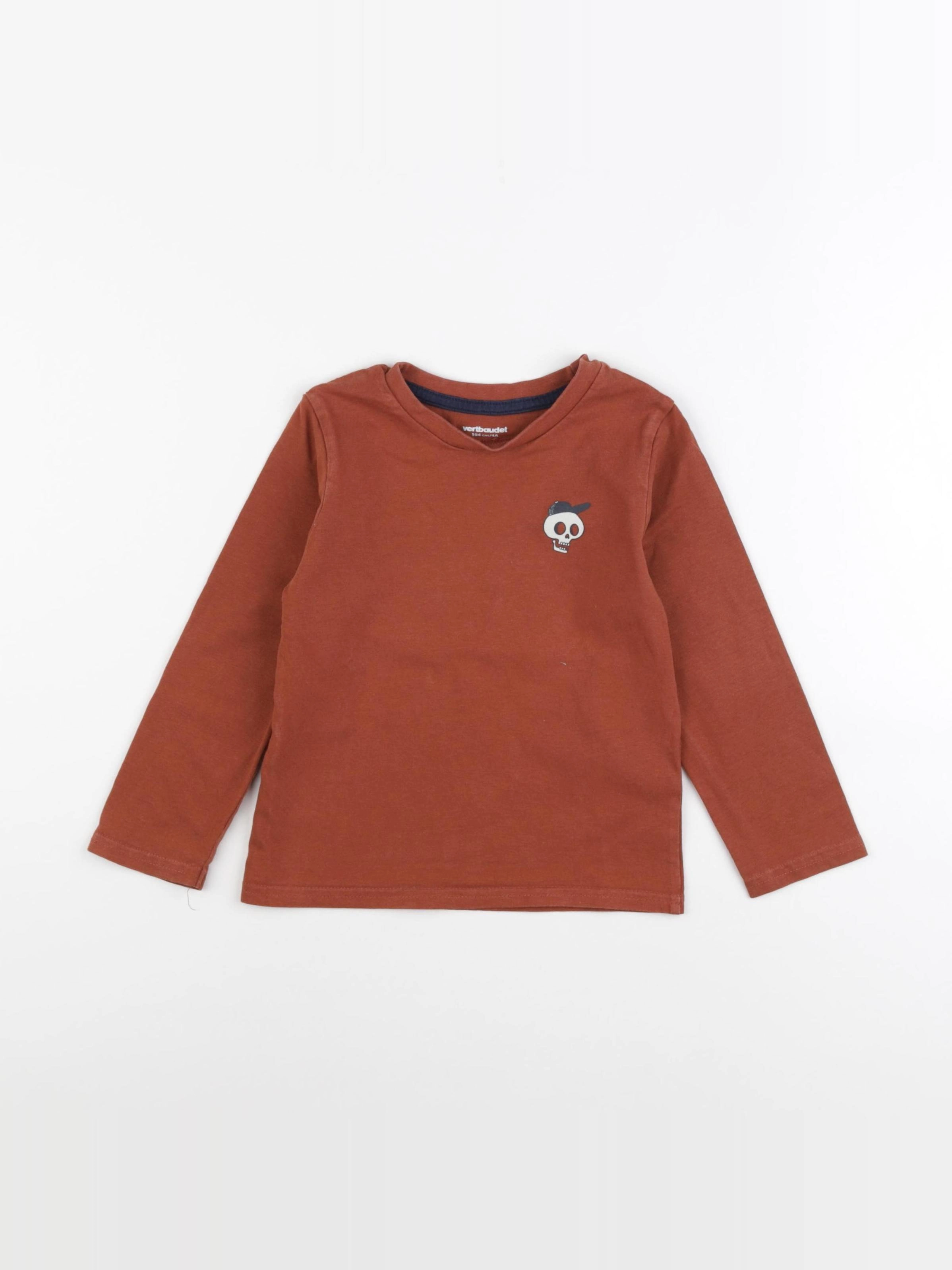 Vertbaudet - tee-shirt orange - 4 ans
