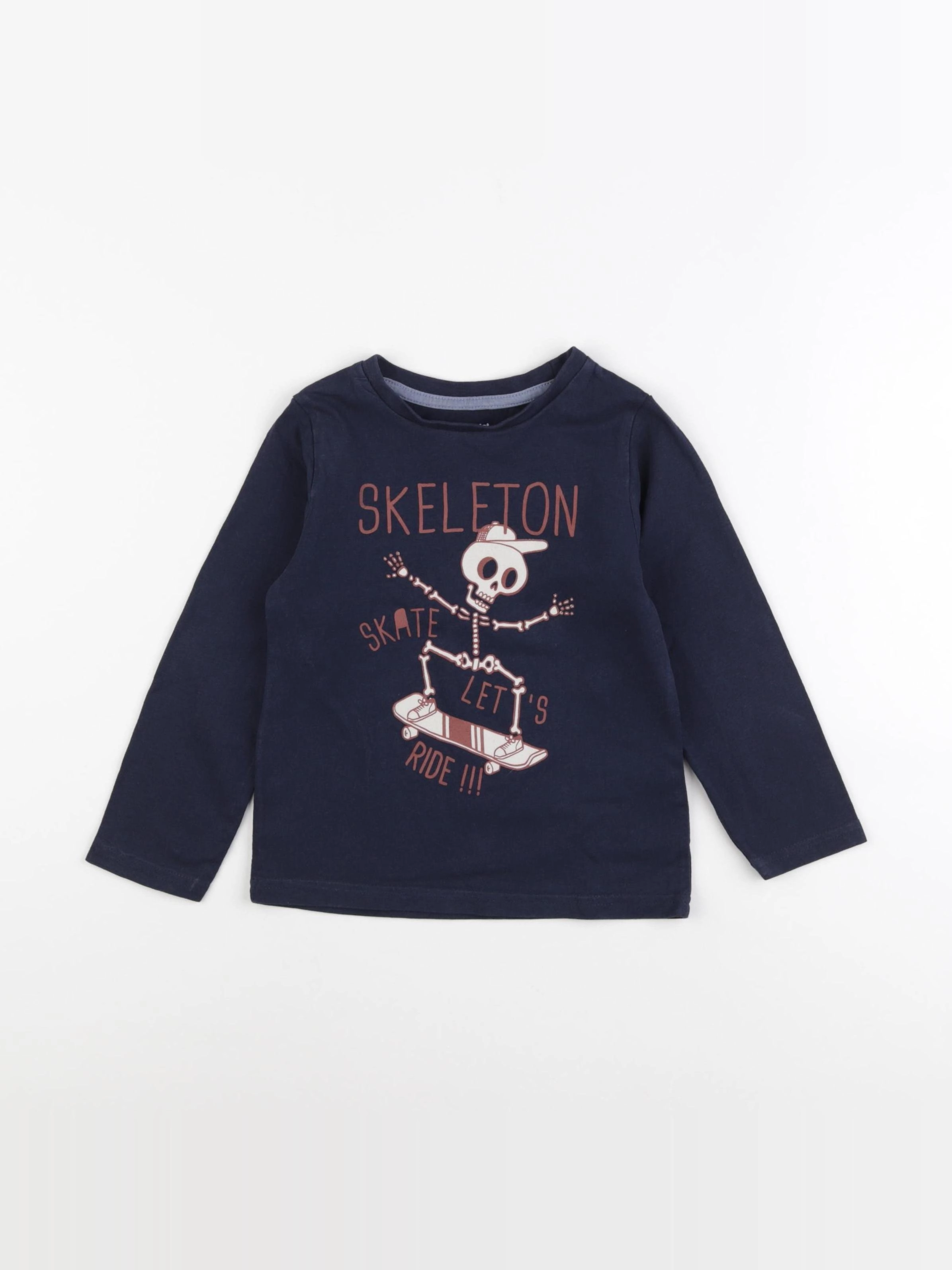 Vertbaudet - tee-shirt bleu - 4 ans