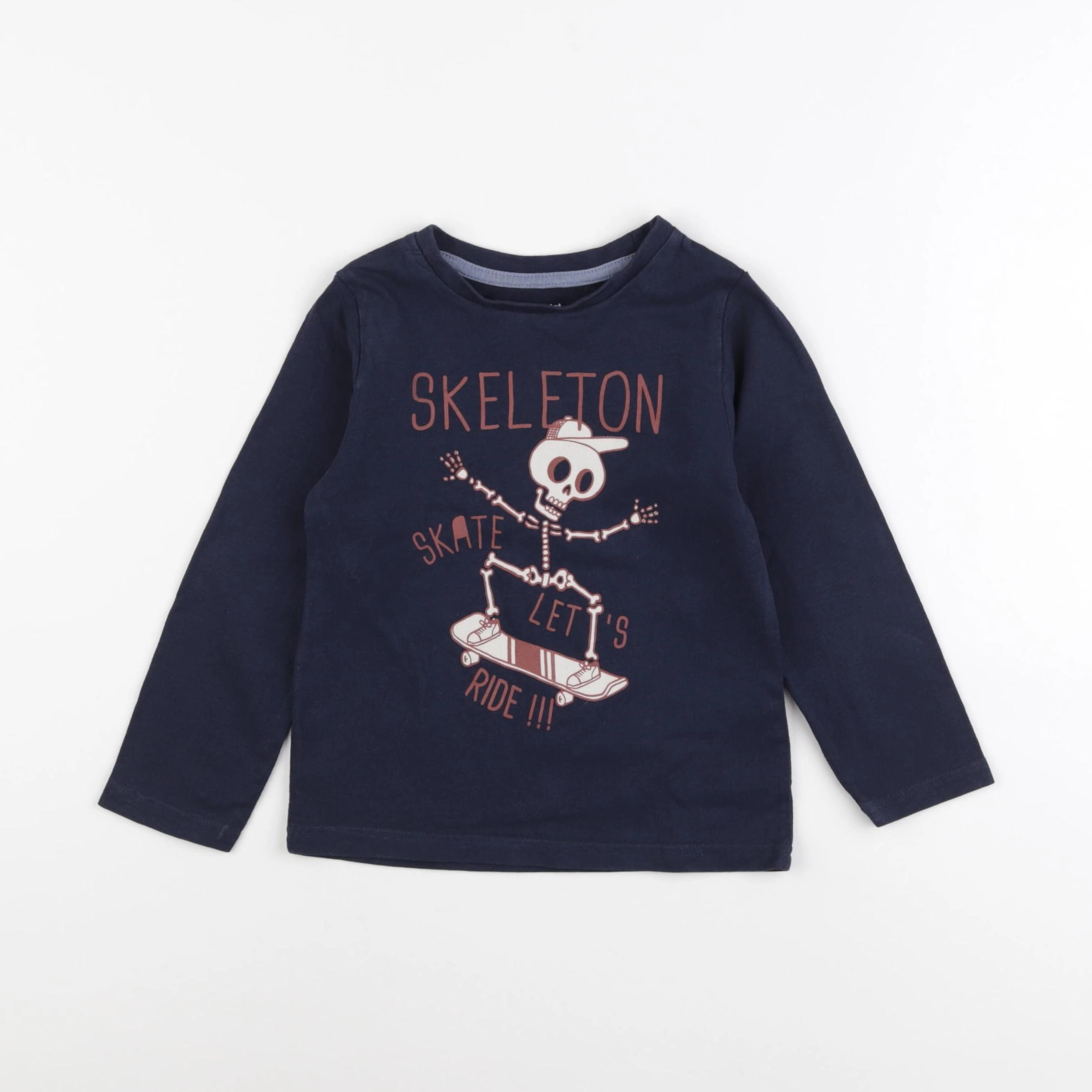 Vertbaudet - tee-shirt bleu - 4 ans