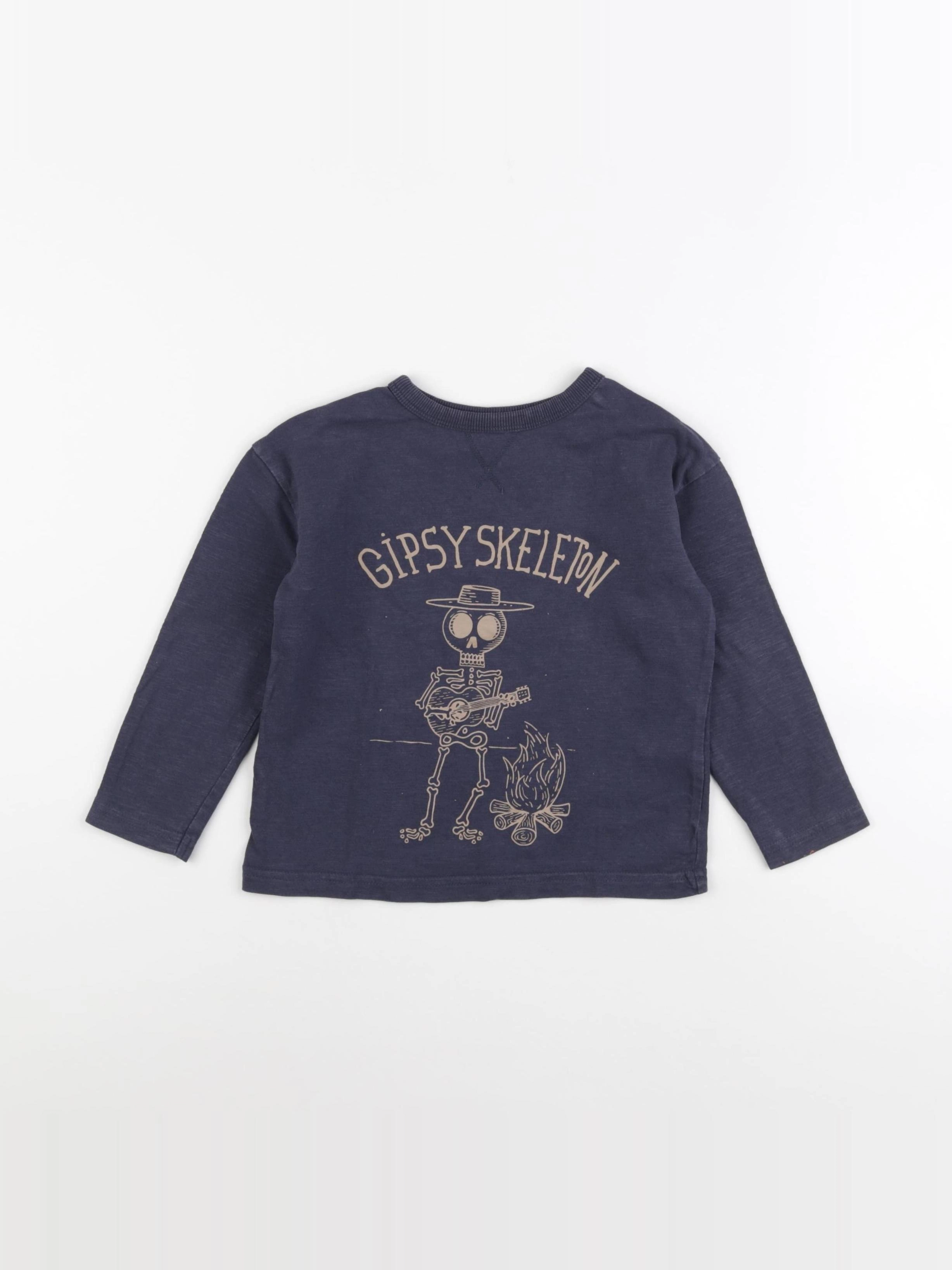 Vertbaudet - tee-shirt bleu - 4 ans
