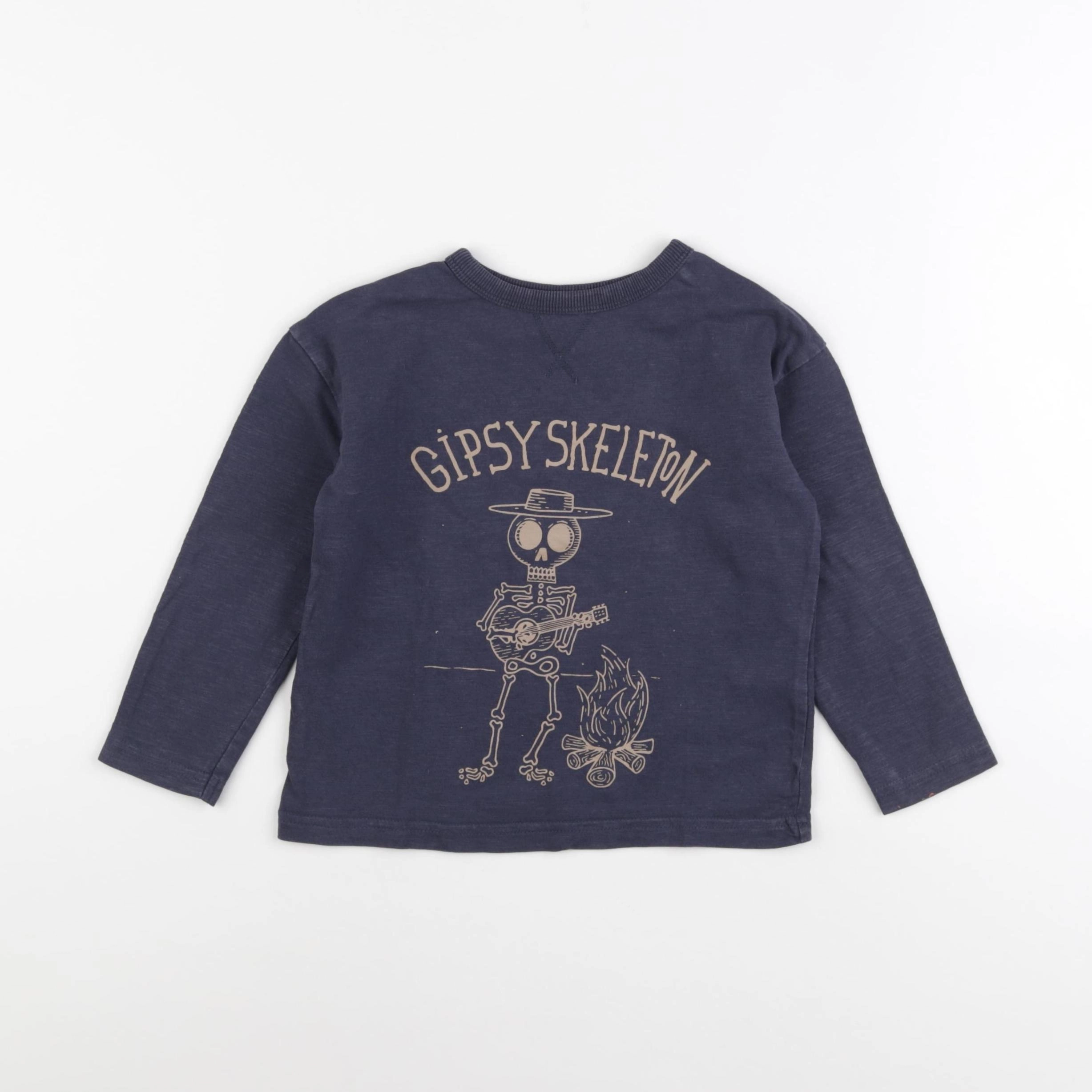 Vertbaudet - tee-shirt bleu - 4 ans