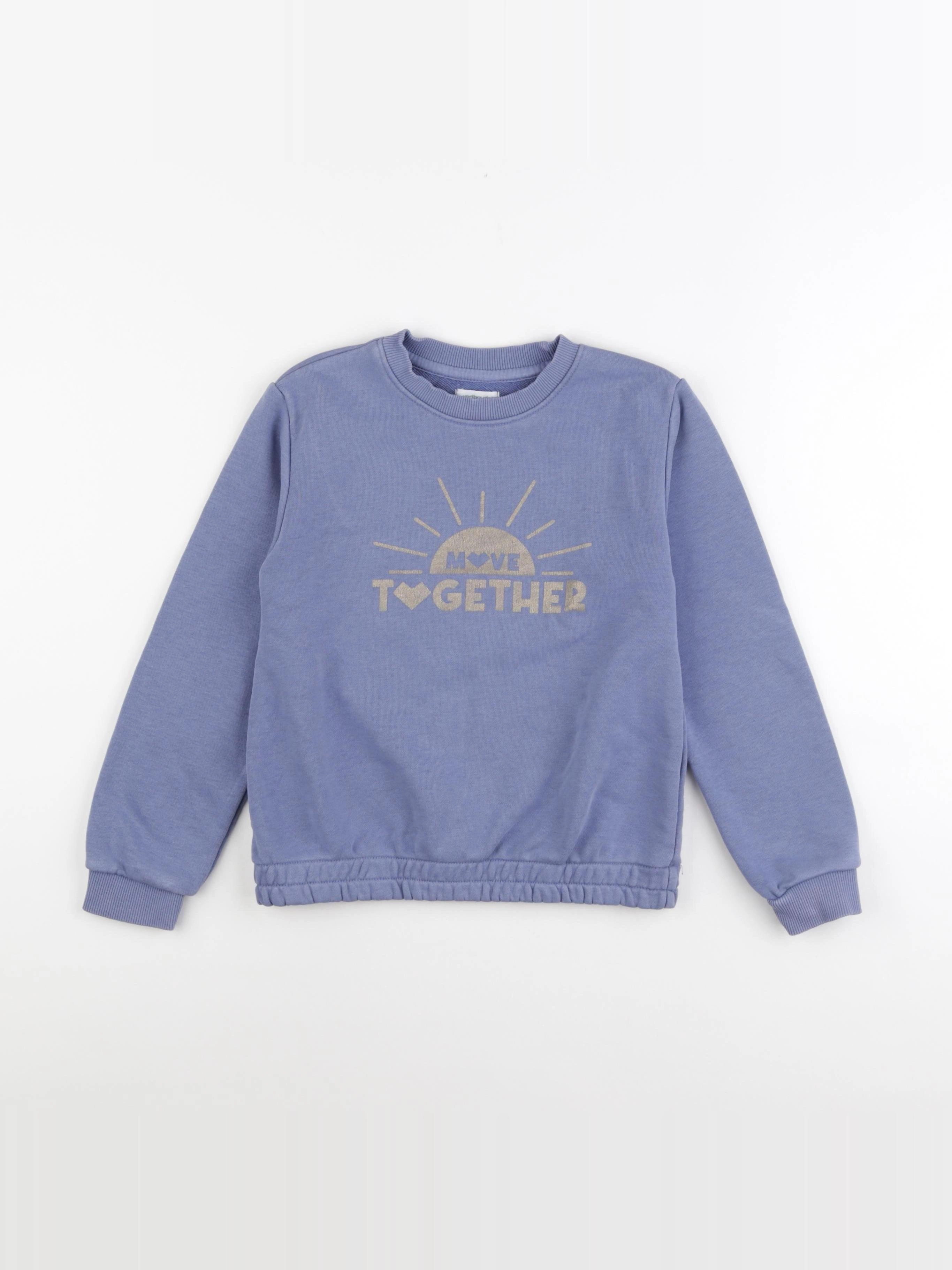 Vertbaudet - sweat bleu - 8 ans