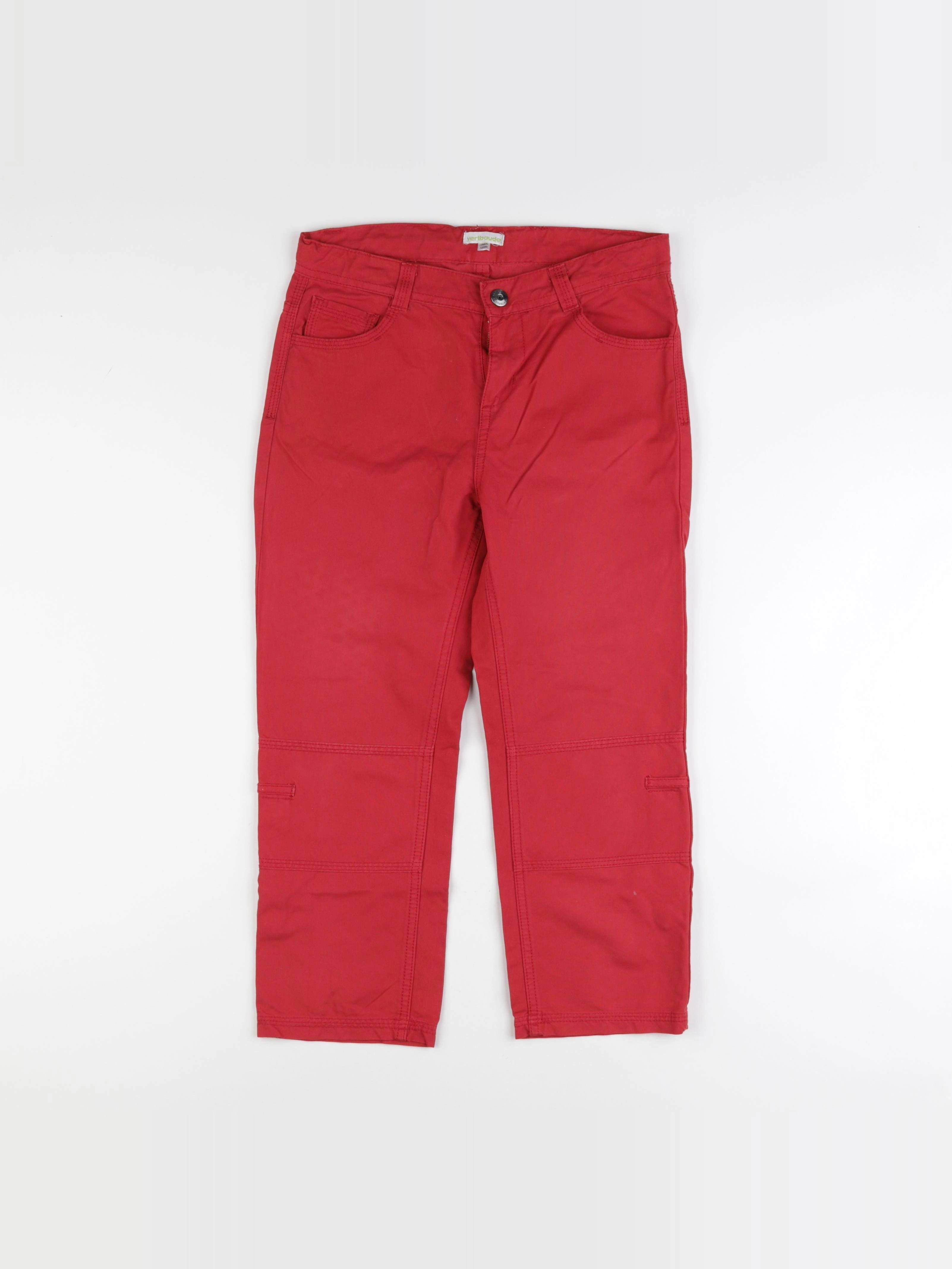 Vertbaudet - pantacourt rouge - 12 ans