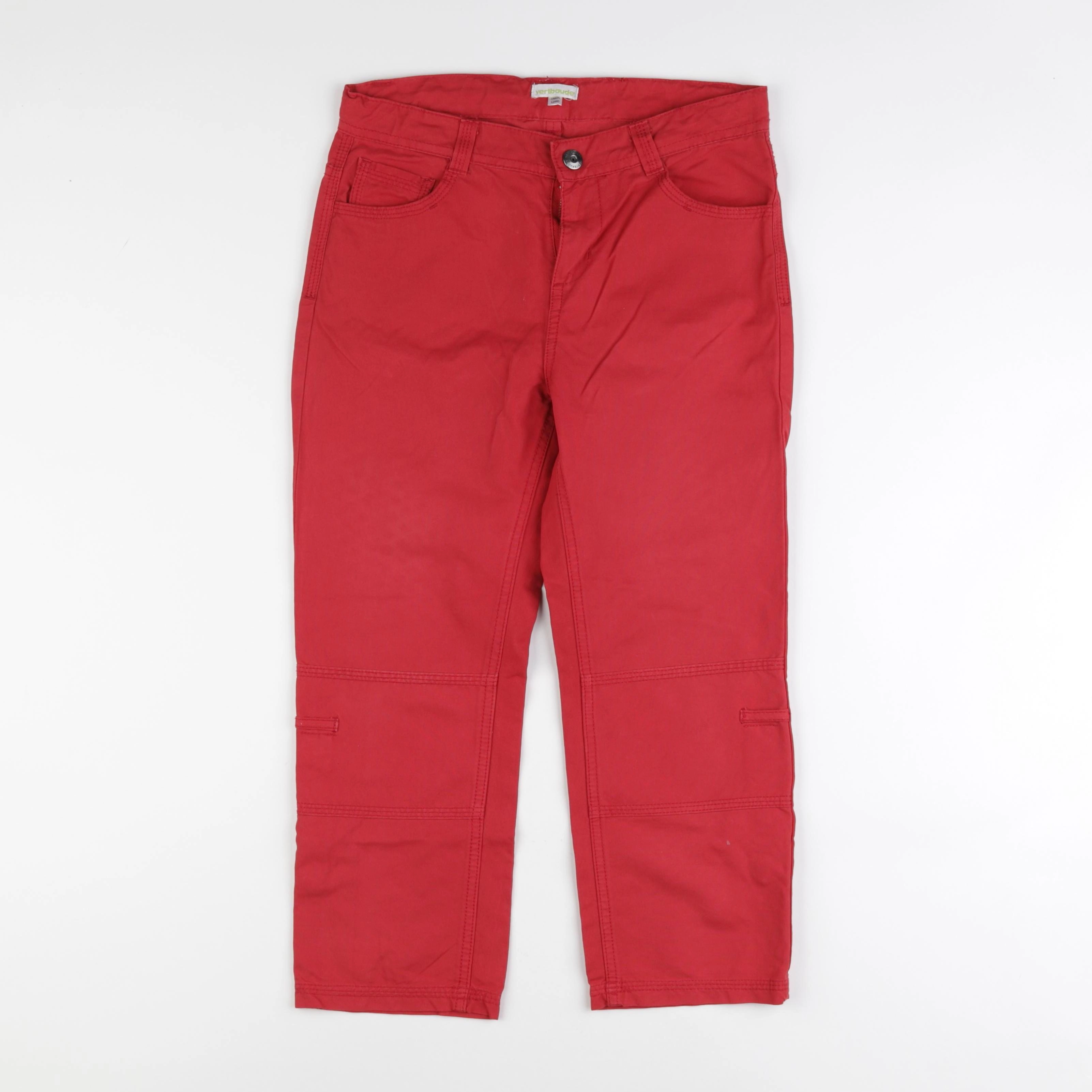 Vertbaudet - pantacourt rouge - 12 ans