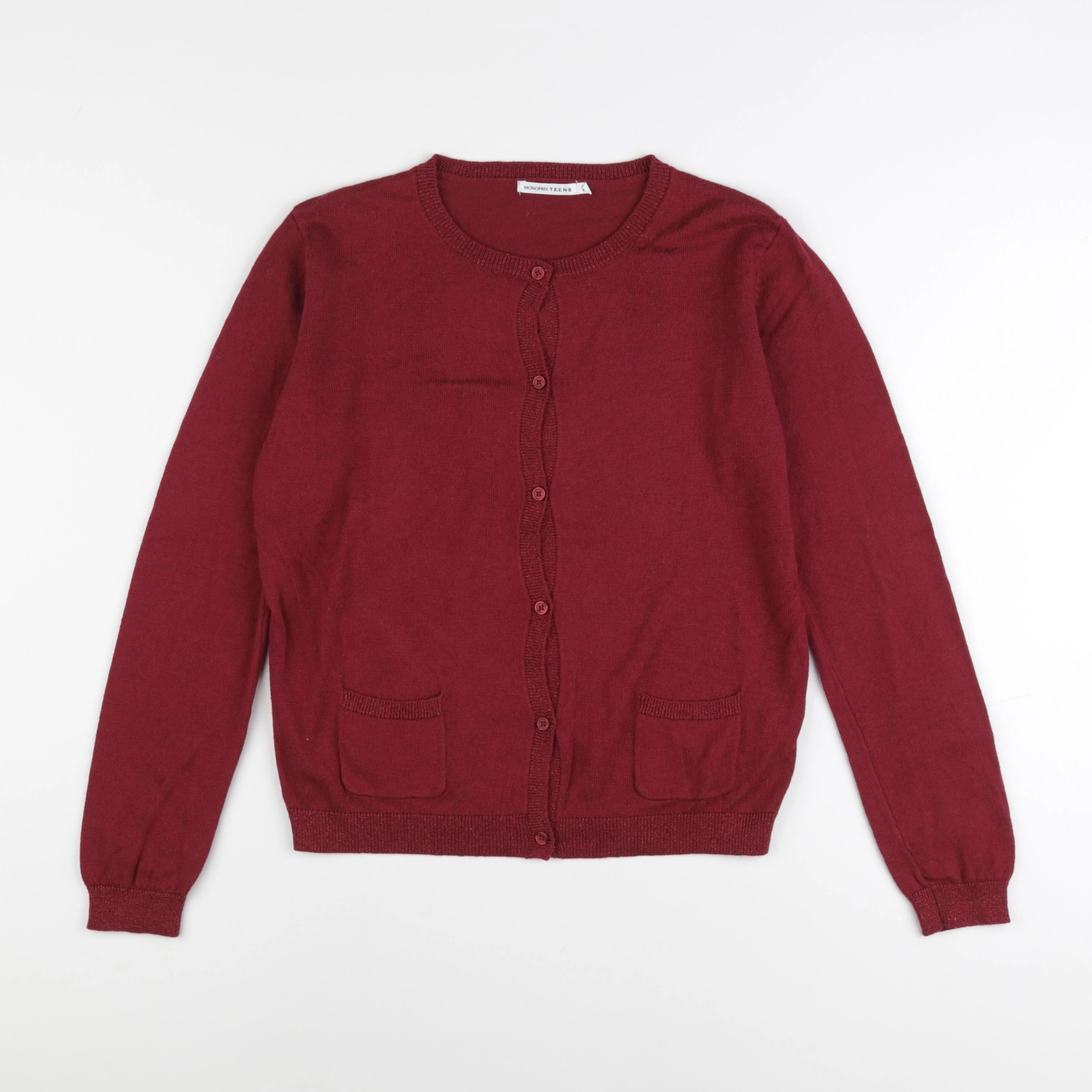 Monoprix - gilet rouge - 14 ans