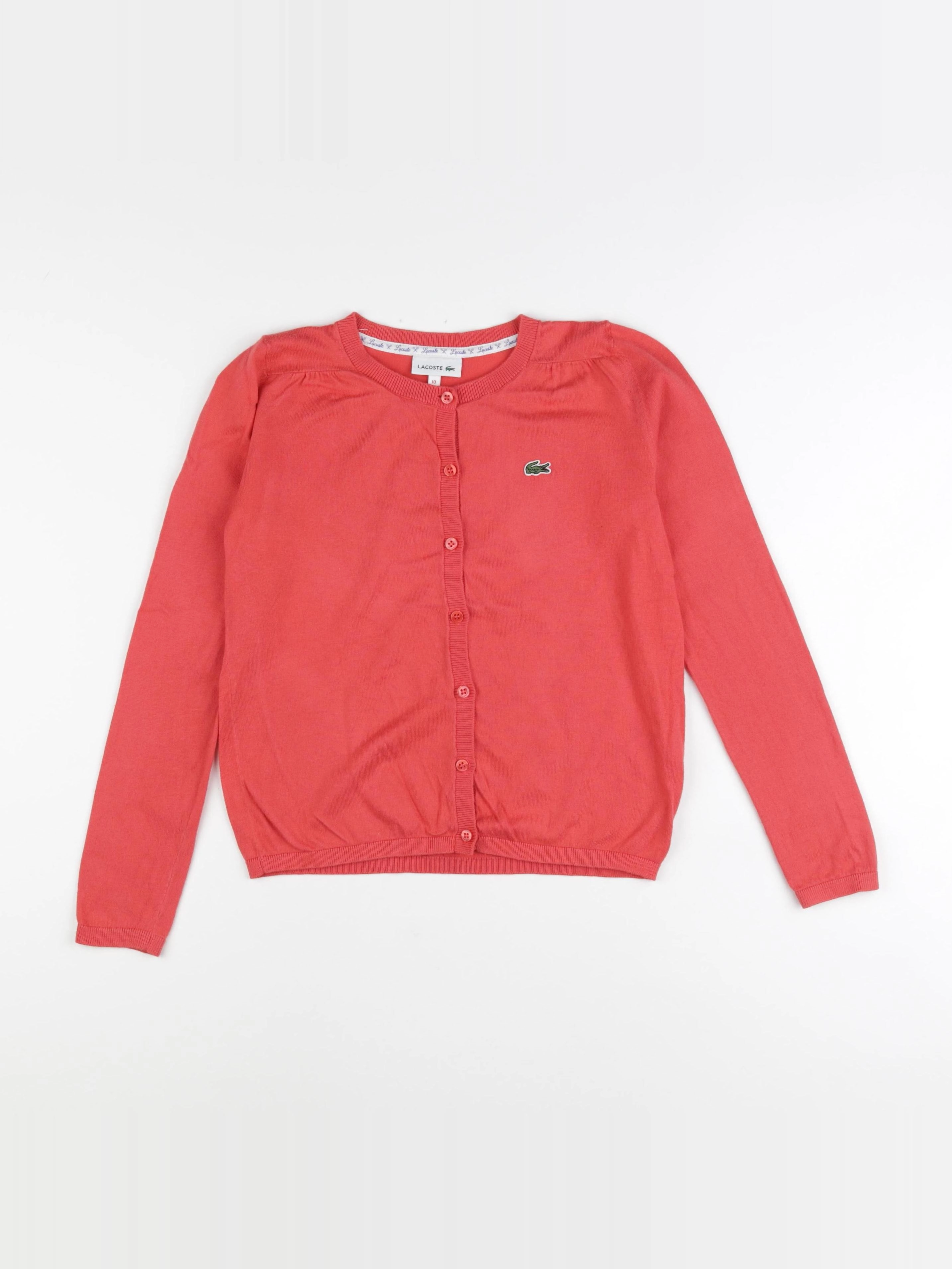 Lacoste - gilet orange, rose - 10 ans