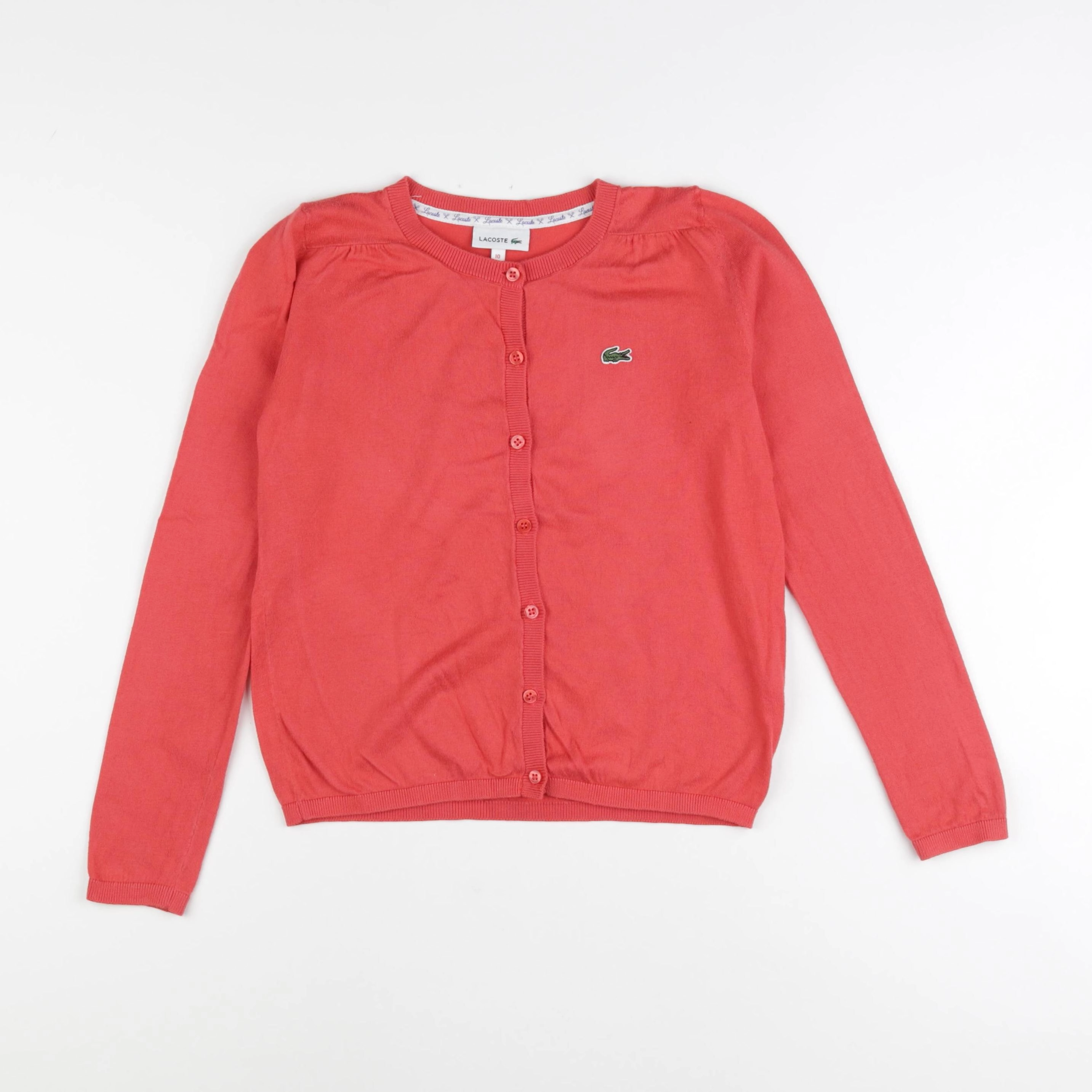 Lacoste - gilet orange, rose - 10 ans