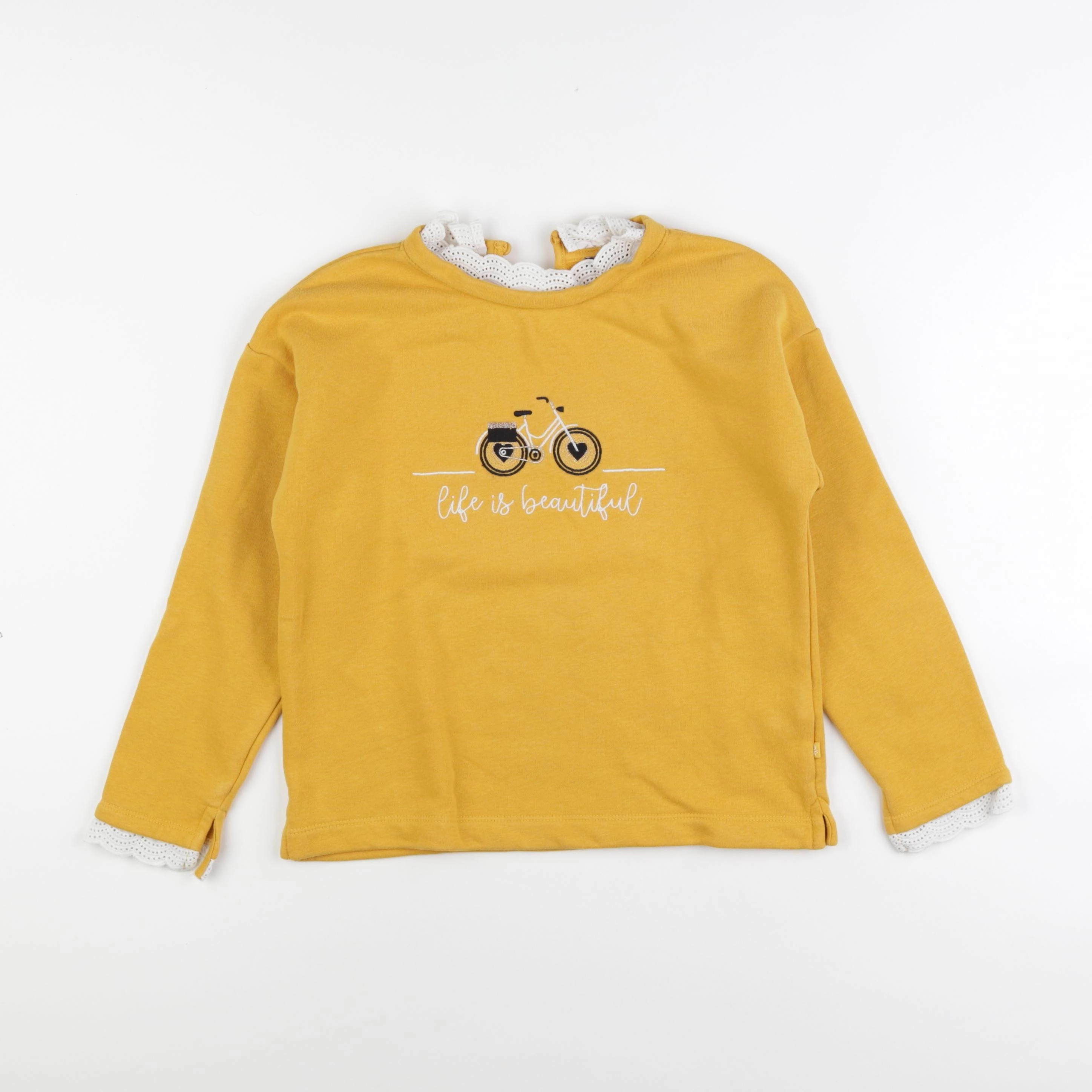 Okaidi - sweat jaune - 8 ans