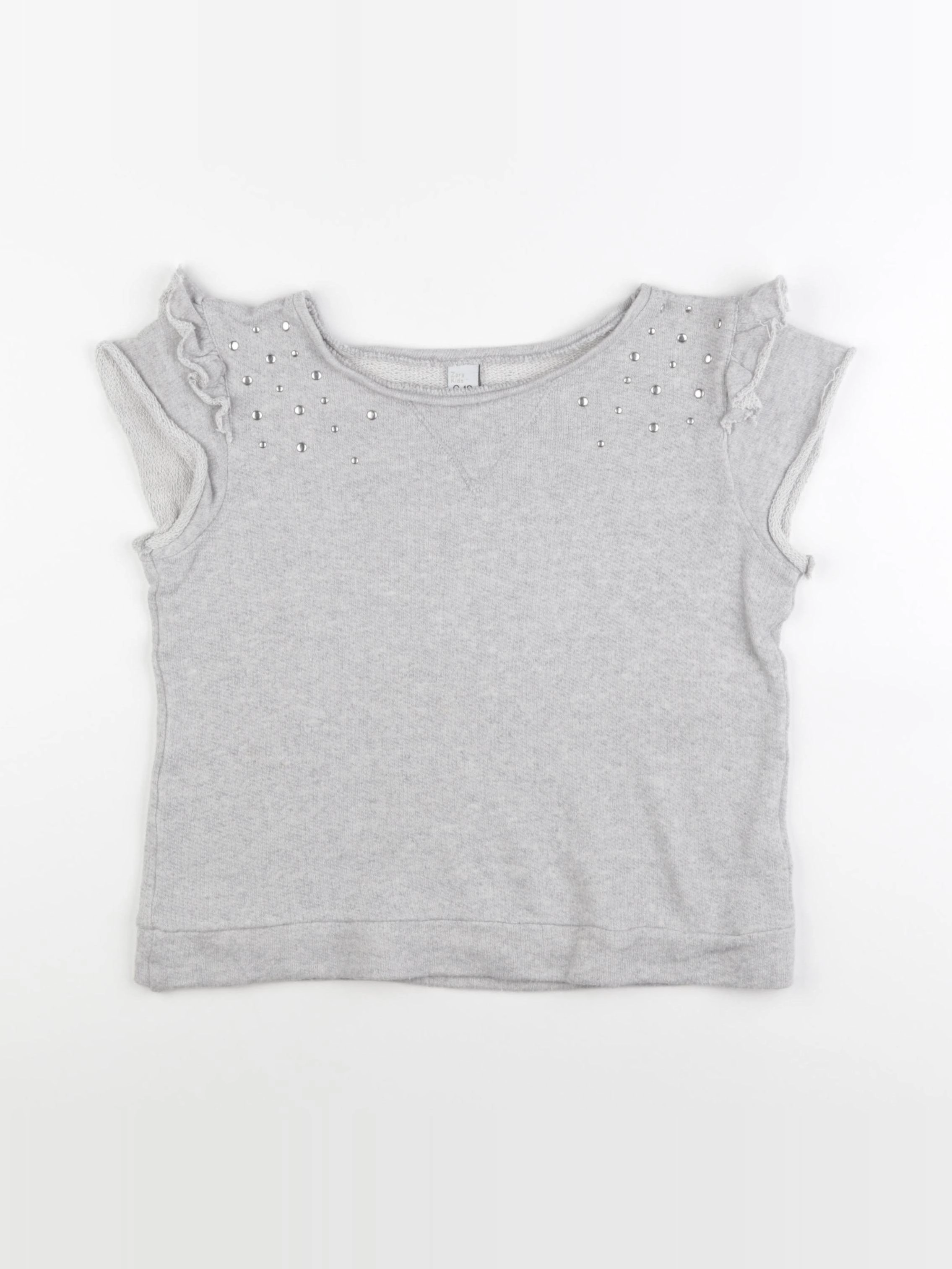 Zara - tee-shirt gris - 9/10 ans