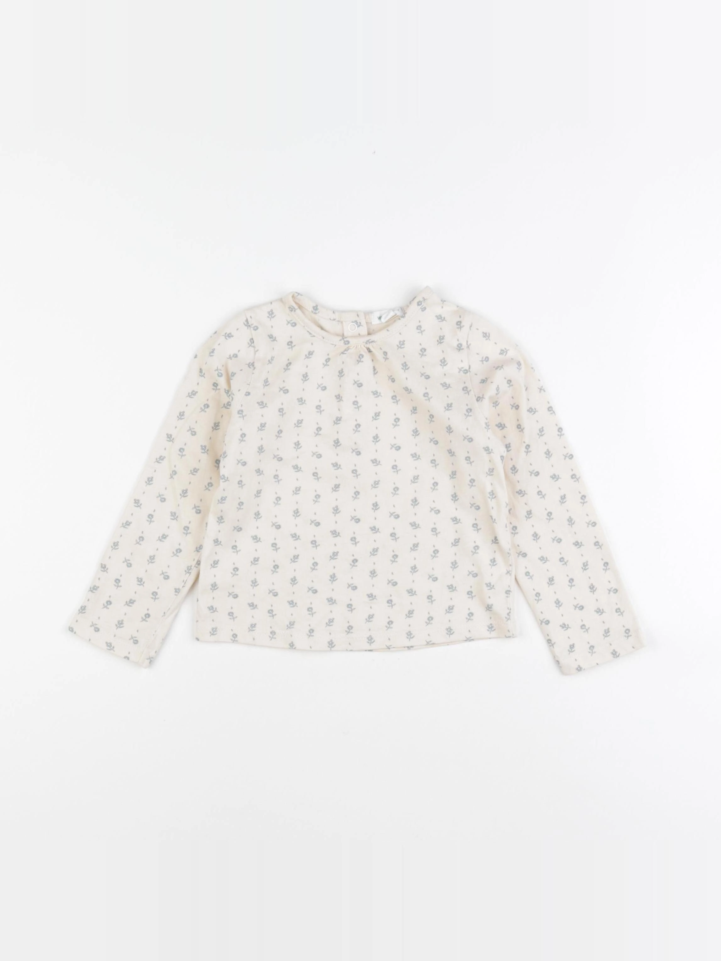 Vertbaudet - tee-shirt beige - 2 ans