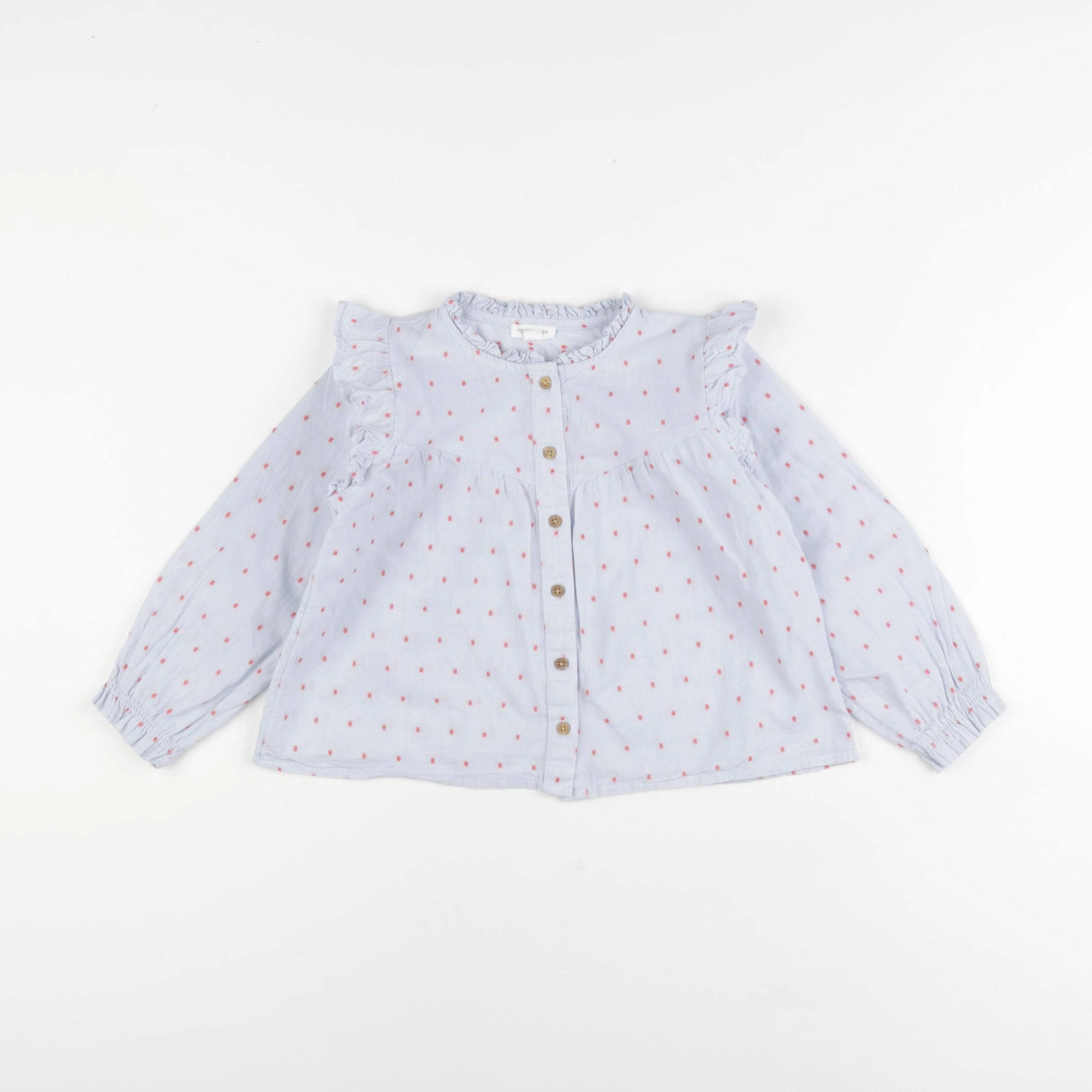 Vertbaudet - blouse bleu - 3 ans