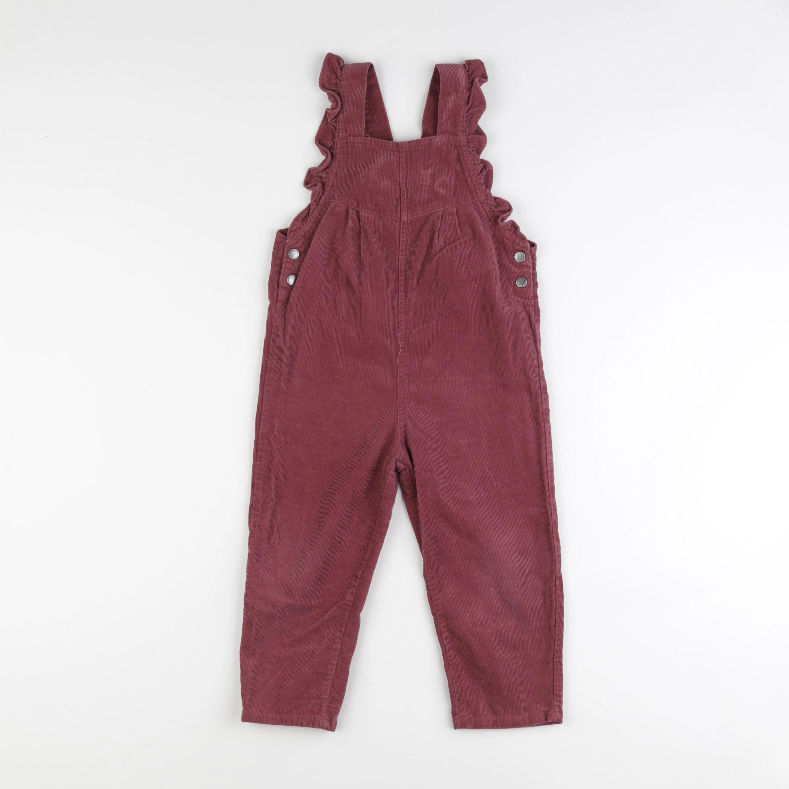Vertbaudet - salopette rouge - 3 ans
