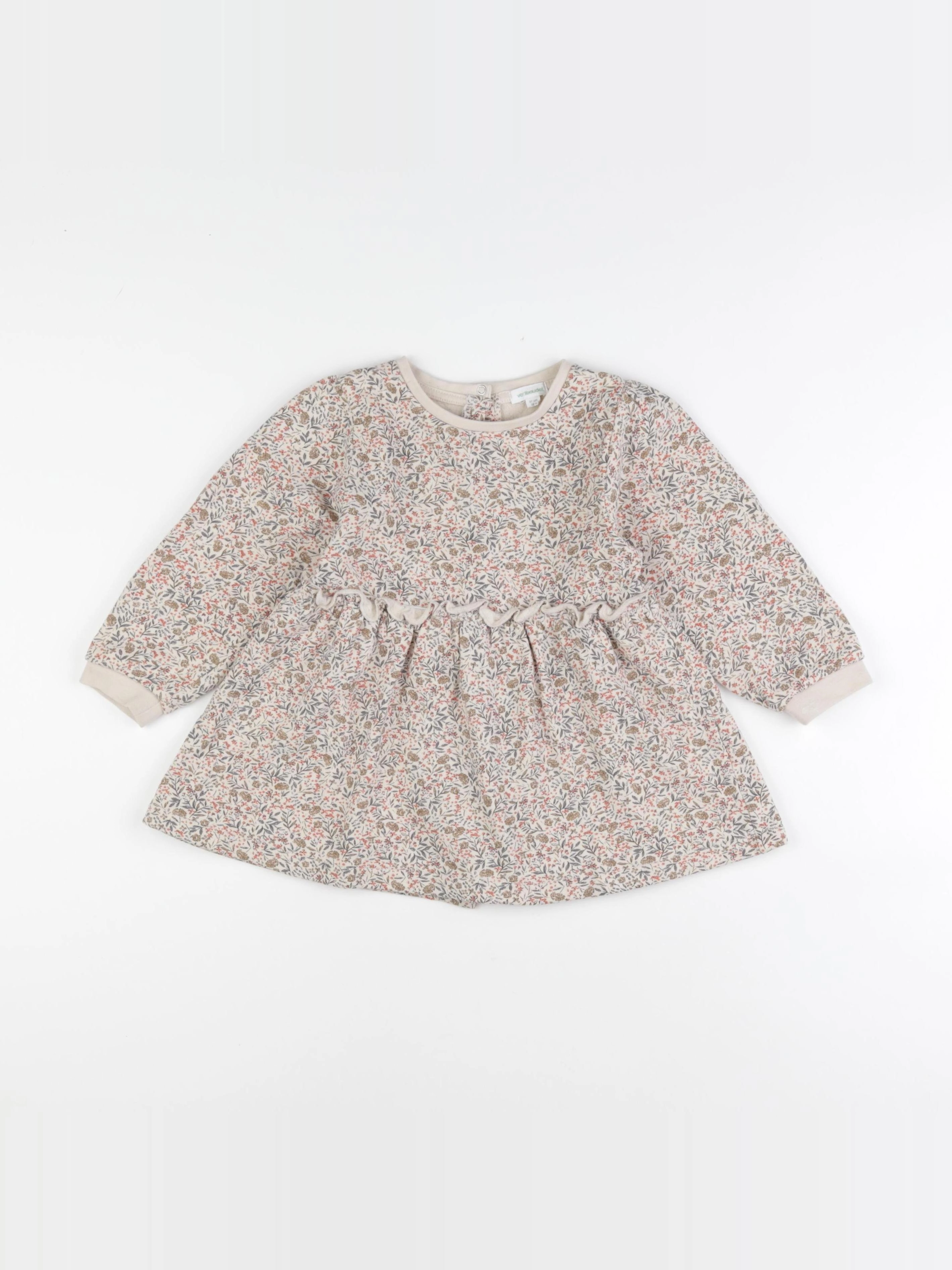 Vertbaudet - robe beige - 3 ans